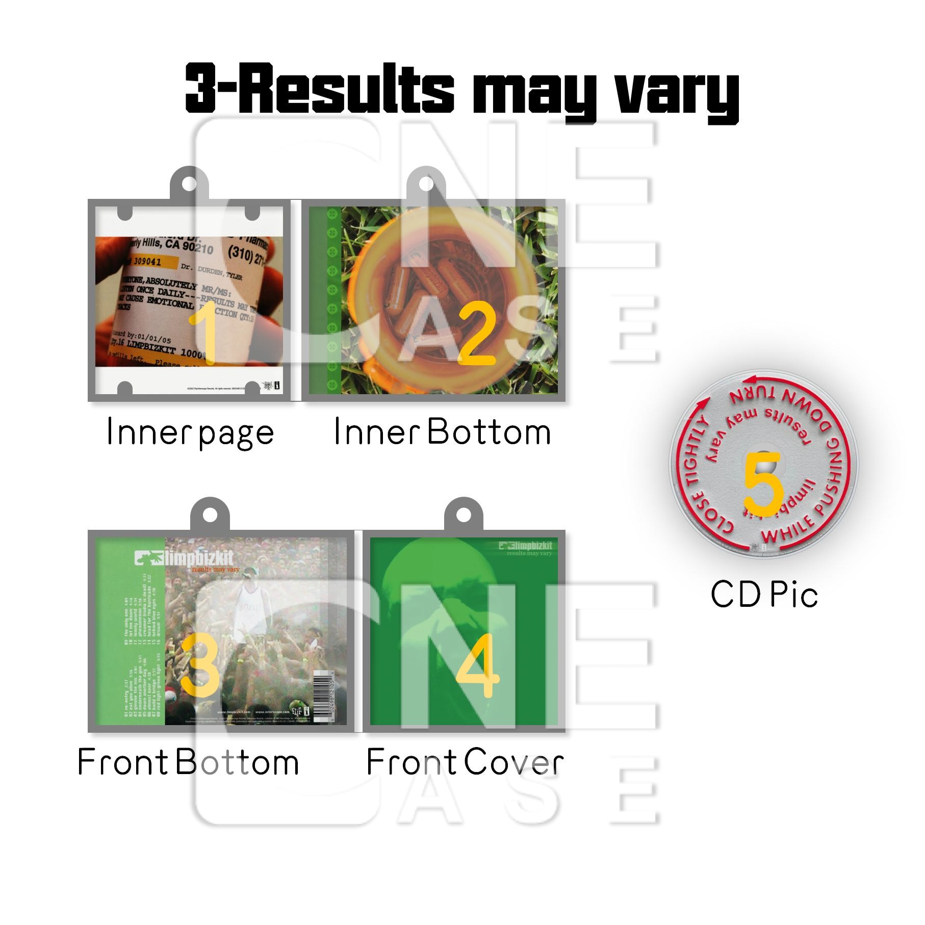 Limp Bizkit  Mini Vinyl NFC Album Keychain CD Music Keychain Pendant Customized