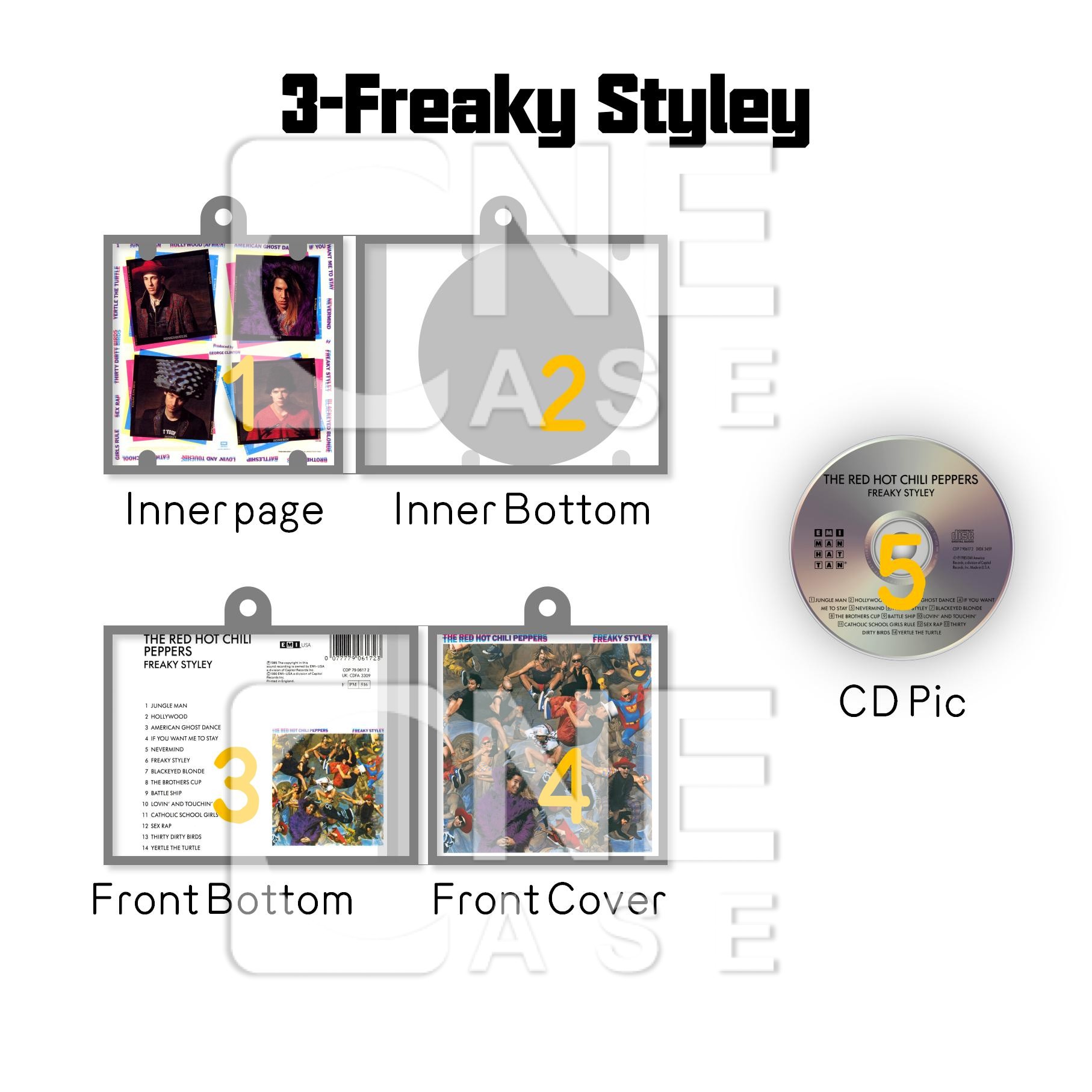 Red hot chili peppers Mini NFC Album Keychain CD Music Keychain Pendant Customized Mini Vinyl Album B&P