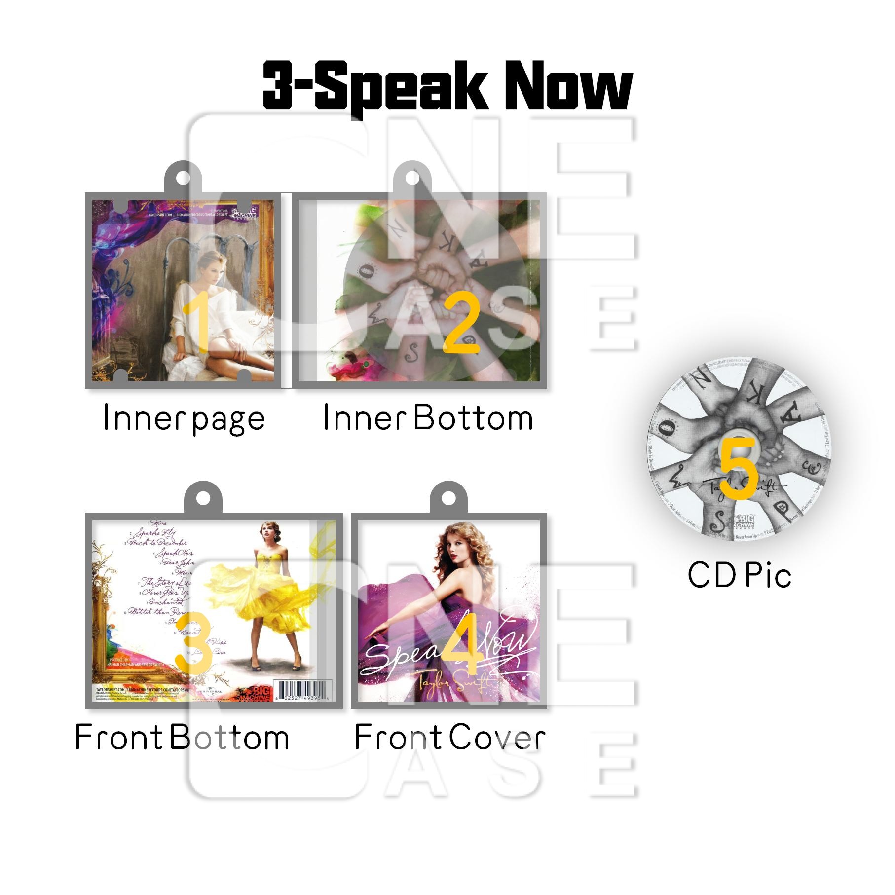 Taylor Swift Mini vinyl NFC Album Keychain Customized TS