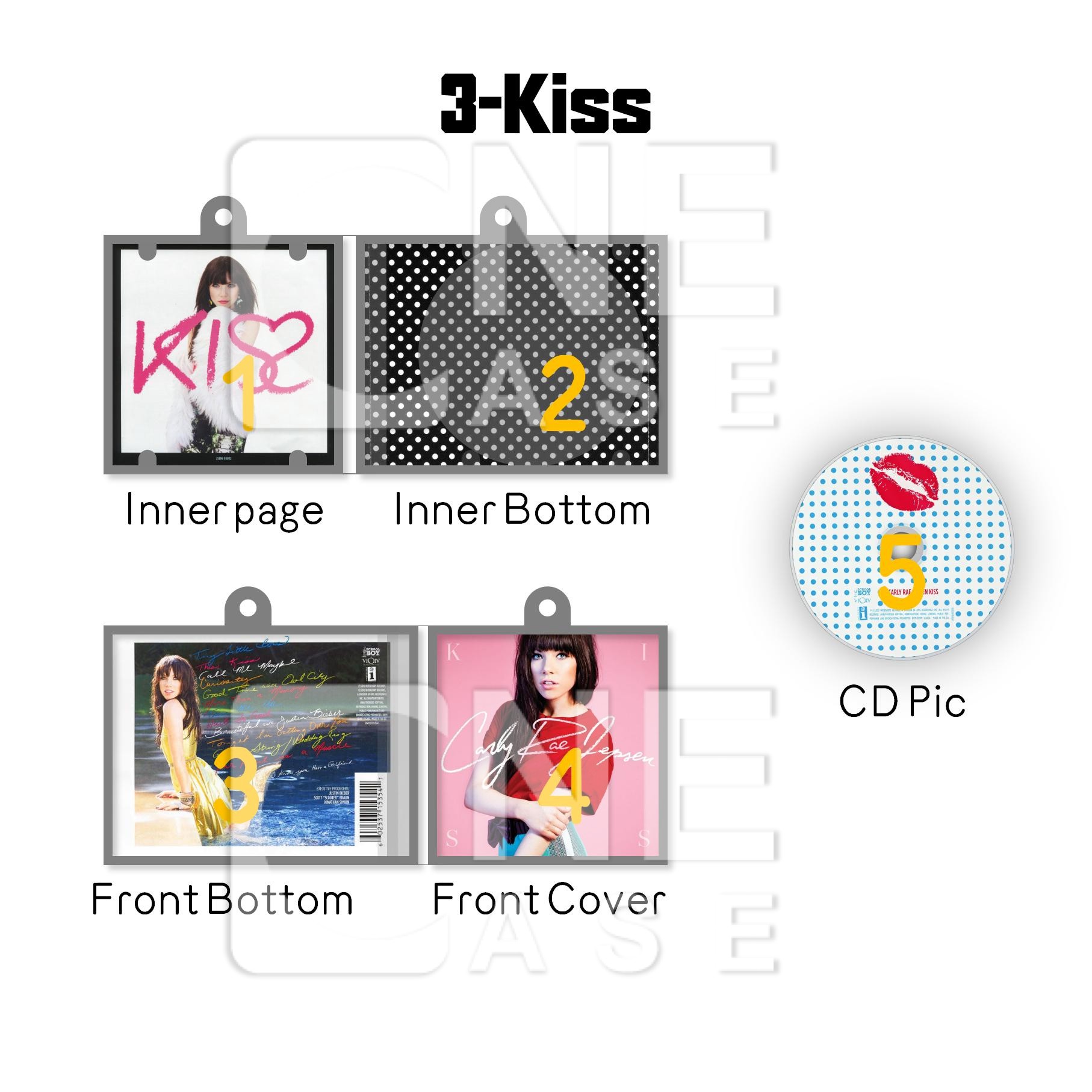 Carly Rae Japsen  Mini NFC Album Keychain CD Music Keychain Pendant Customized Mini Vinyl Album 