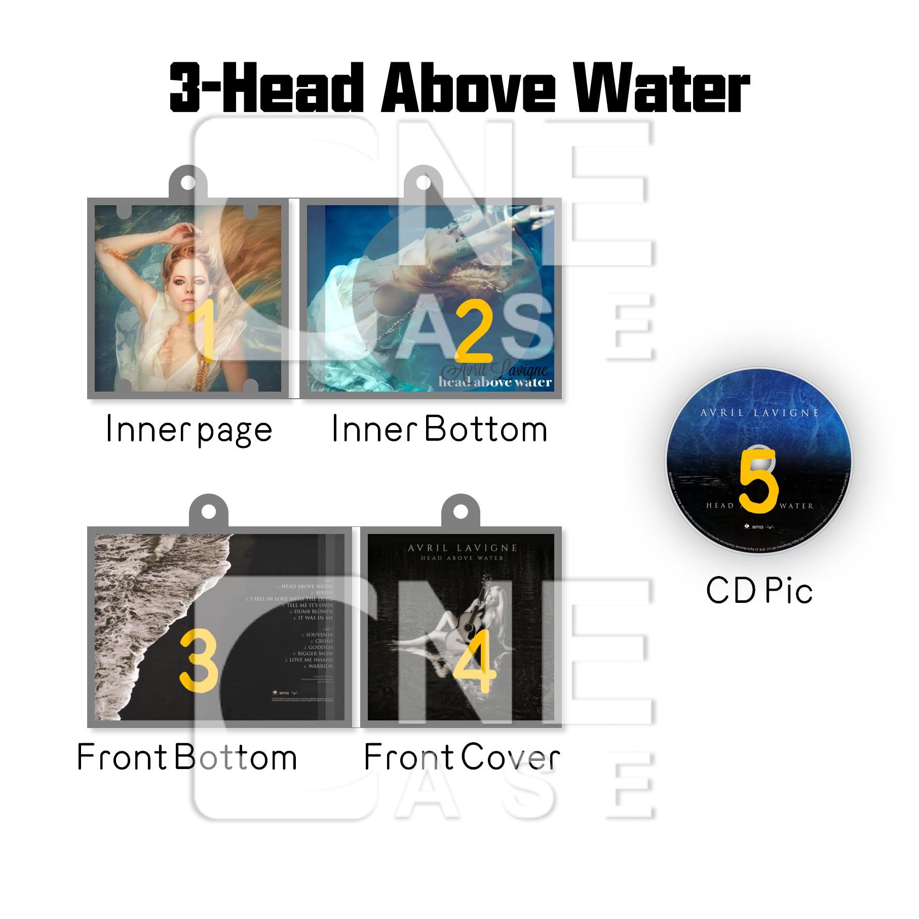 Avril Lavigne Mini Vinyl NFC Album Keychain CD Music Keychain Pendant Customized Vinyl 