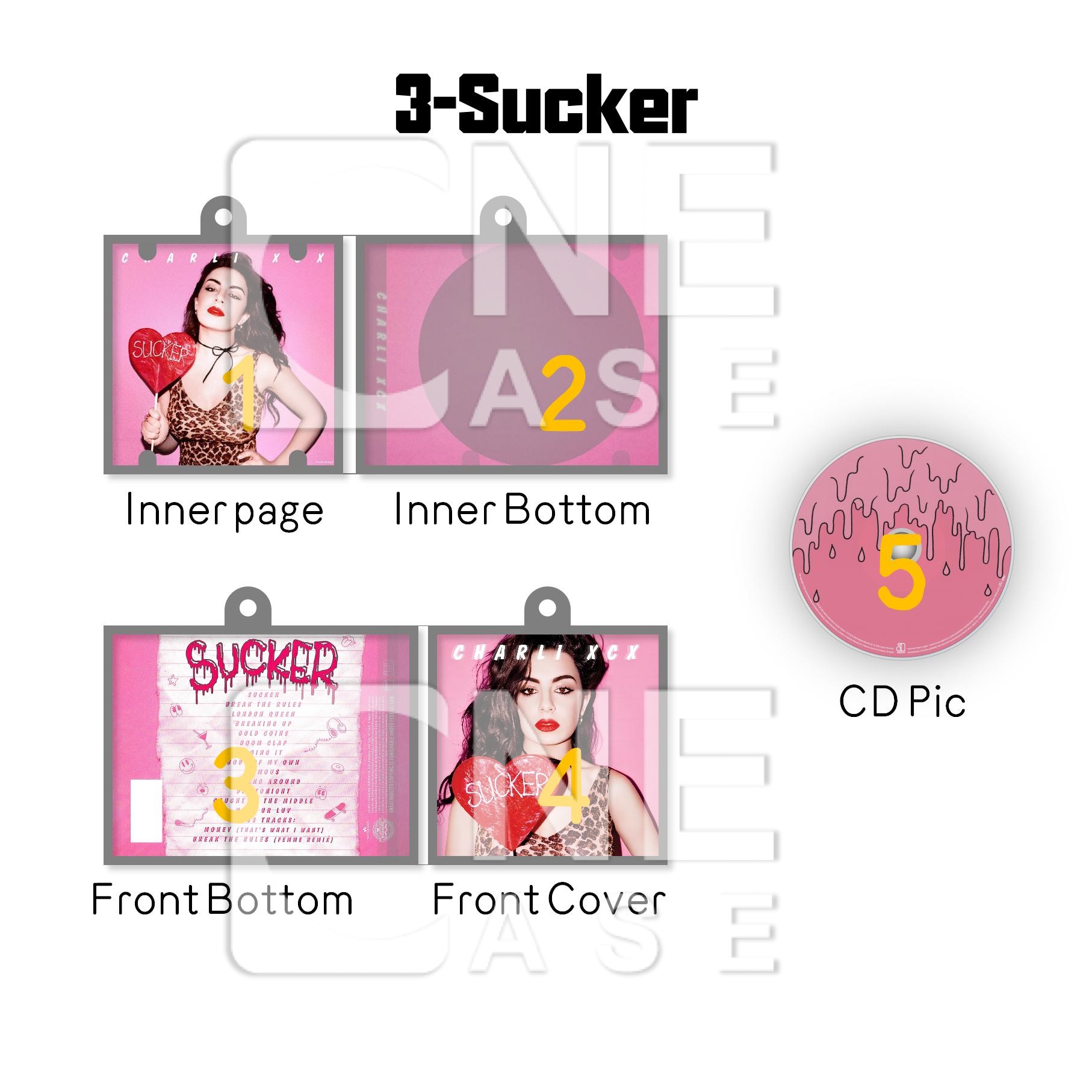 Charlie XCX Mini NFC Album Brat Keychain CD Music Keychain Pendant Customized Mini 