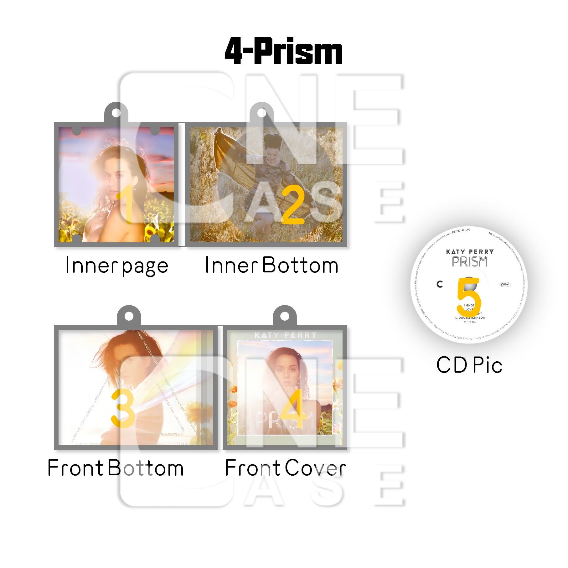 Katy Perry  Mini Vinyl NFC Album Keychain CD Music Keychain Pendant Customized