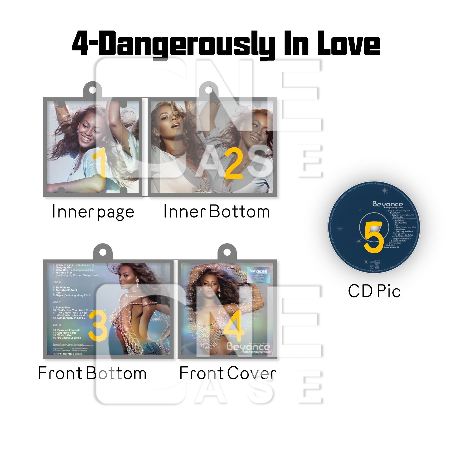 Beyoncé Mini Vinyl NFC Album Keychain CD Music Beyonce Keychain Pendant Customized 