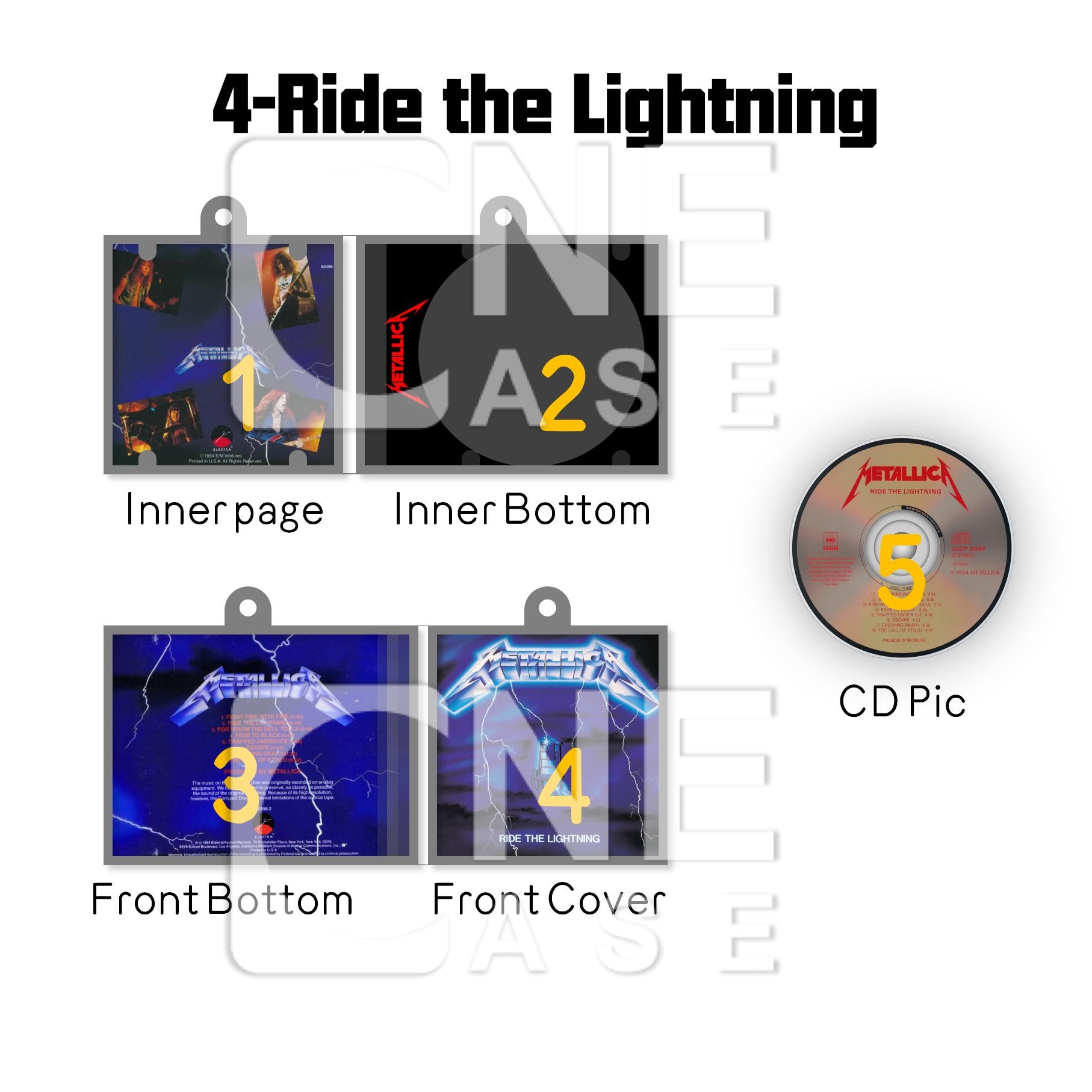 Metallica Mini NFC Album Keychain CD Music Keychain Pendant Customized Mini 