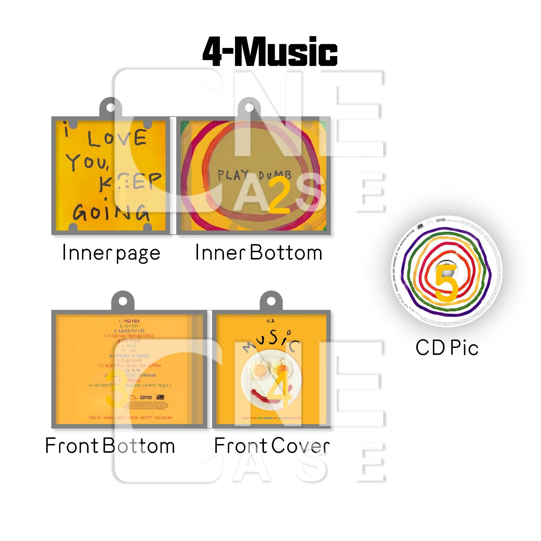 Sia Mini Vinyl NFC Album Keychain CD Music Keychain Pendant Customized 