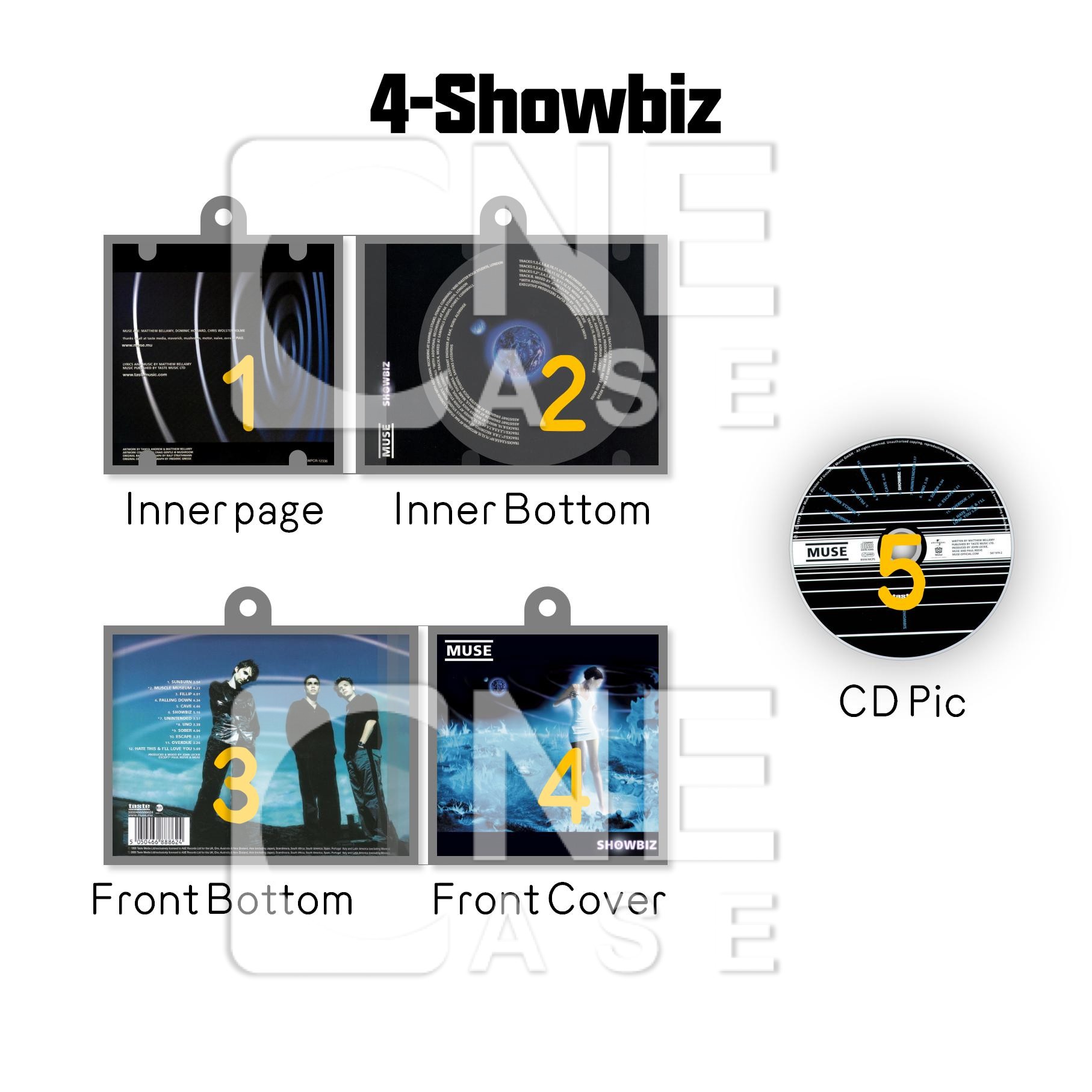 Muse Mini Vinyl NFC Album Keychain CD Music Keychain Pendant Customized