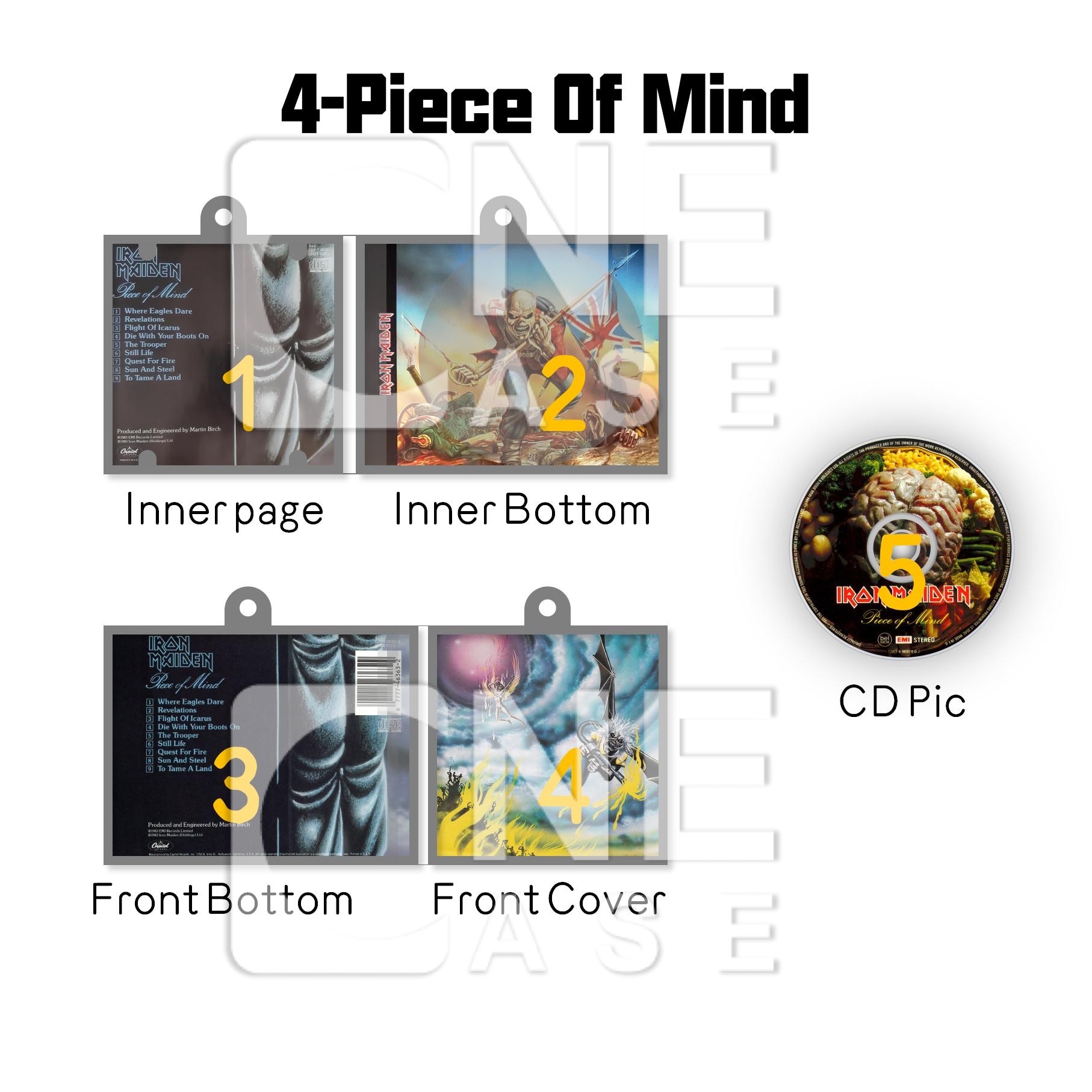 Iron Maiden アルバムジャケ マグネットホルダー Iron Maiden アルバムジャケ マグネットホルダー