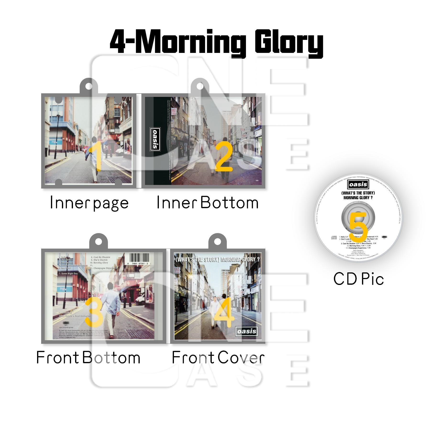 Oasis  Mini NFC Album Keychain CD Music Keychain Pendant Customized Mini Vinyl Album 