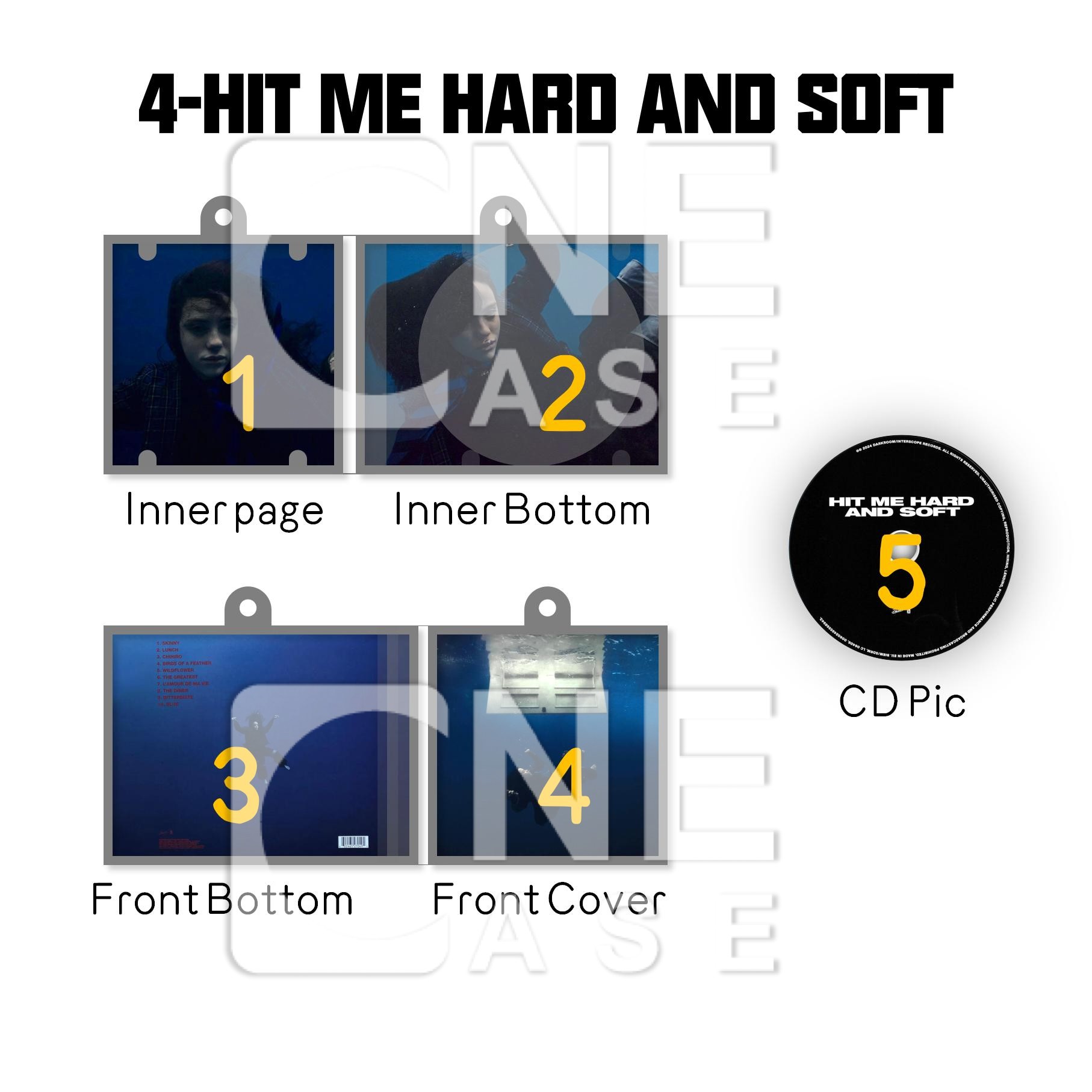 Billie Eilish Mini Vinyl NFC Album Keychain CD Music Keychain Pendant Customized HIT ME HARD AND SOFT