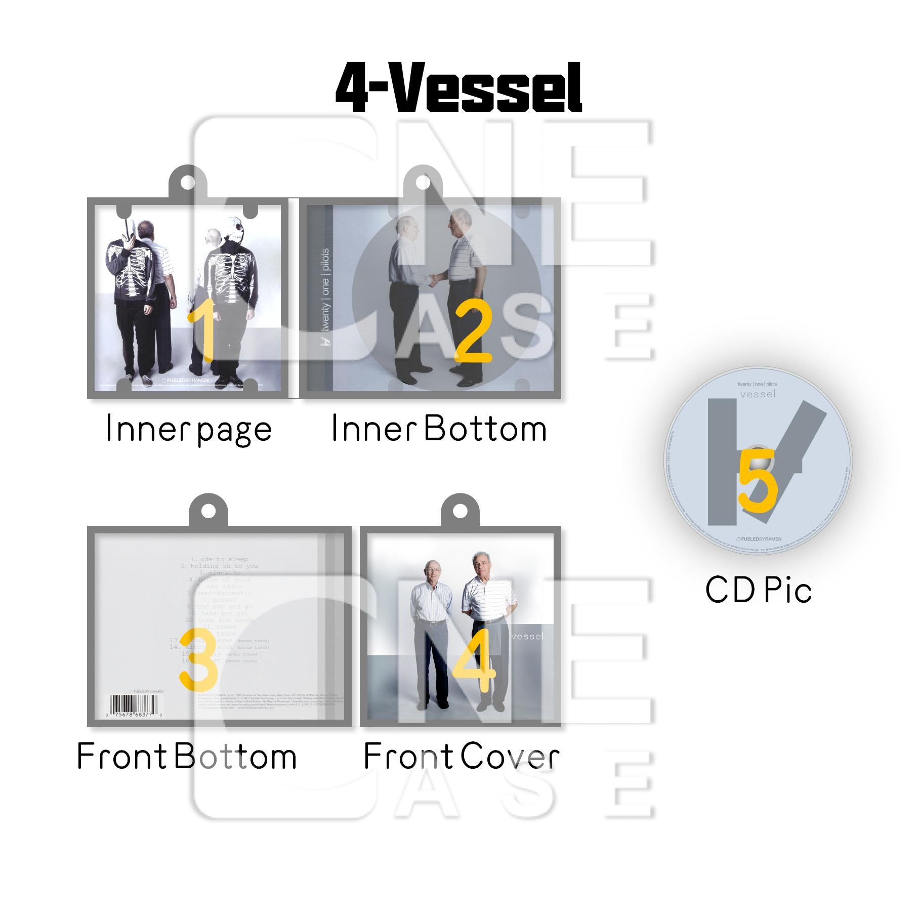 Twenty One Pilots Mini NFC Album Keychain CD Music Keychain Pendant Customized Mini Vinyl Album 