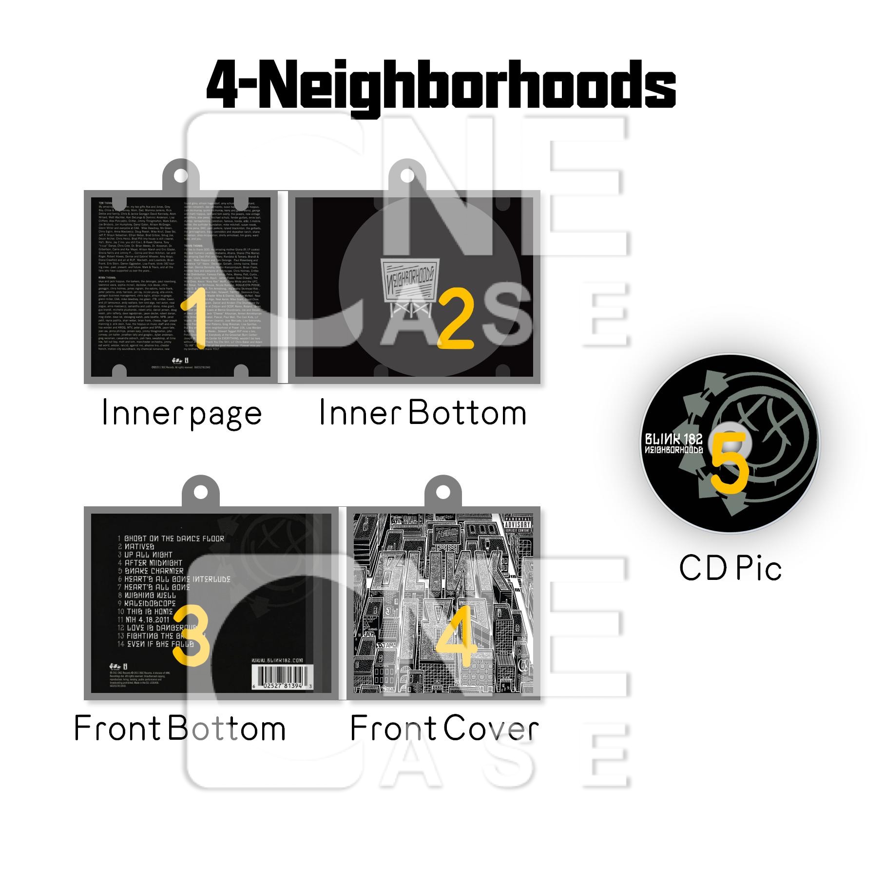 Blink 182  Mini Vinyl NFC Album Keychain CD Music Keychain Pendant Customized