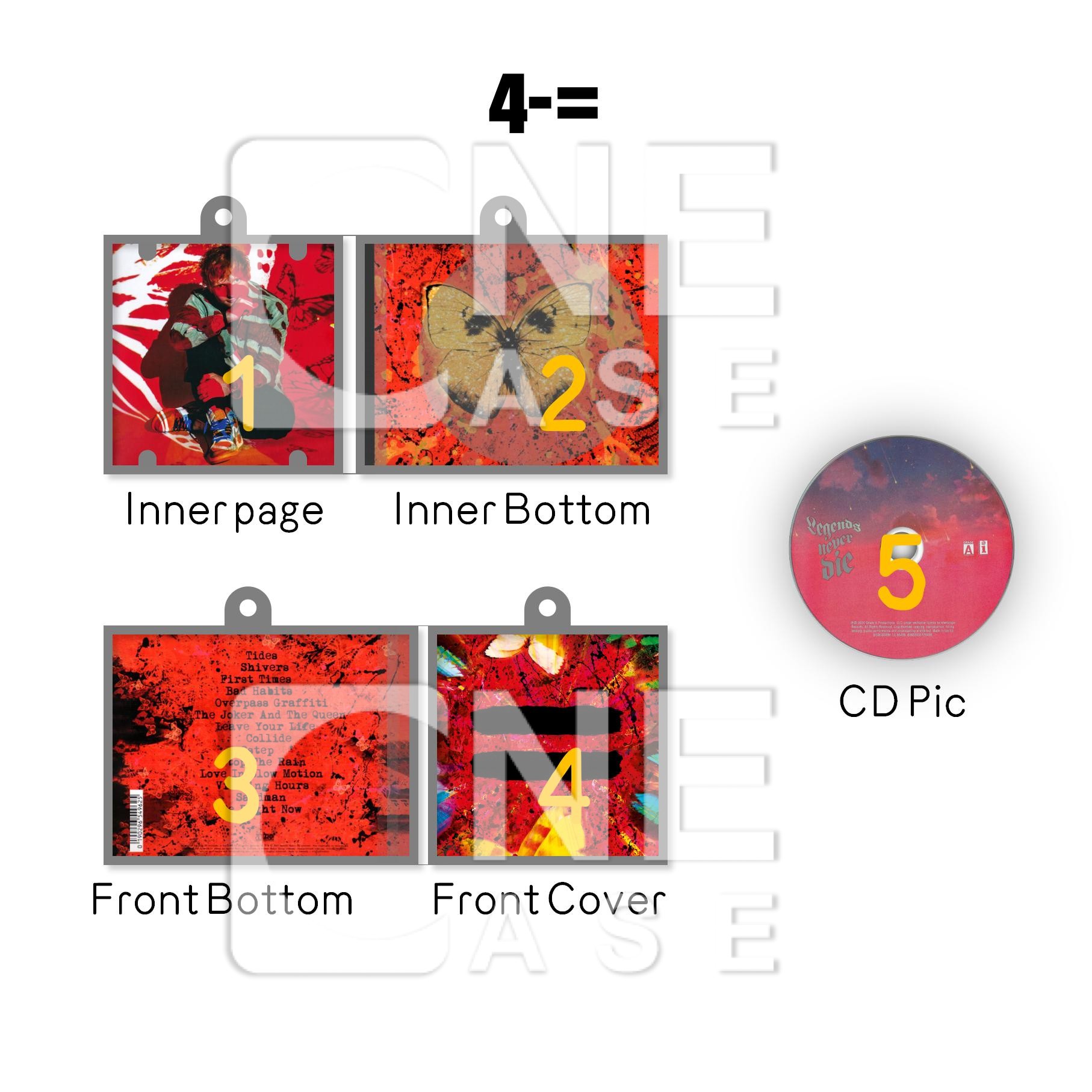 Ed Sheeran Mini Vinyl NFC Album Keychain CD Music Keychain Pendant Customized