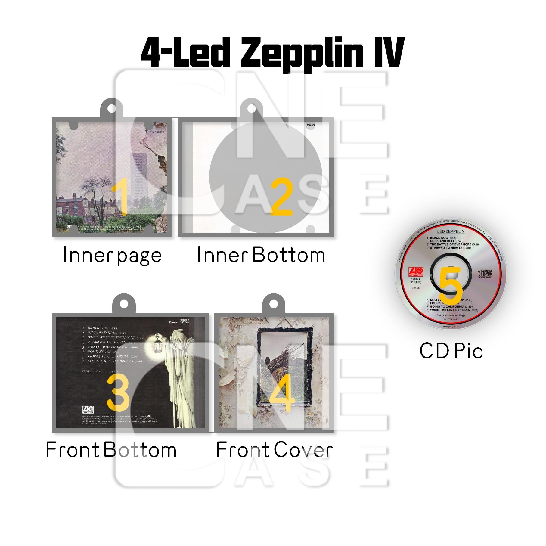 Led Zepplin Mini NFC Album Keychain CD Music Keychain Pendant Customized Mini Vinyl Album 