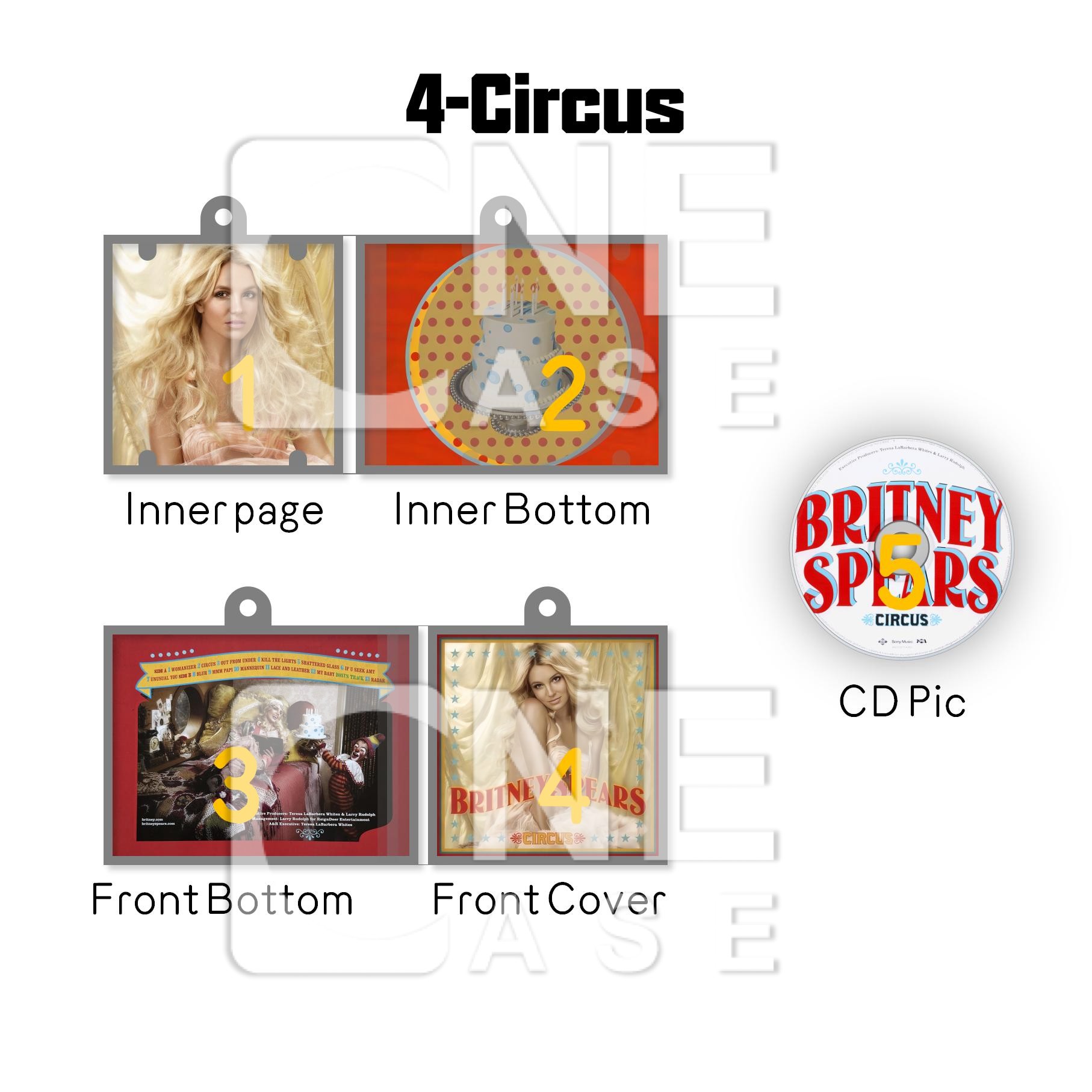 Britney Spears Mini Vinyl NFC Album Keychain CD Music Black Out Keychain Pendant Customized 