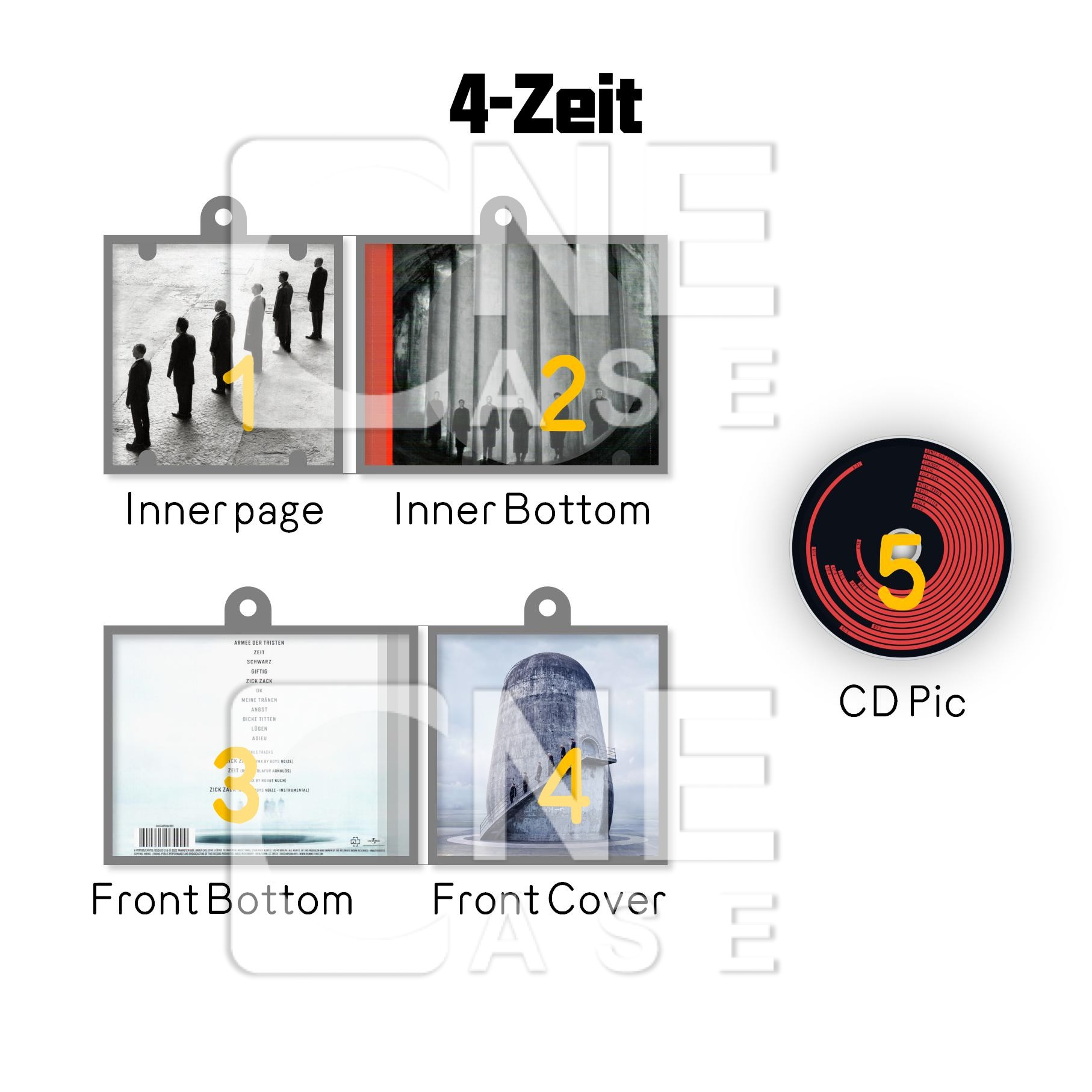 Rammstein Mini Vinyl NFC Album Keychain CD Music Keychain Pendant Customized