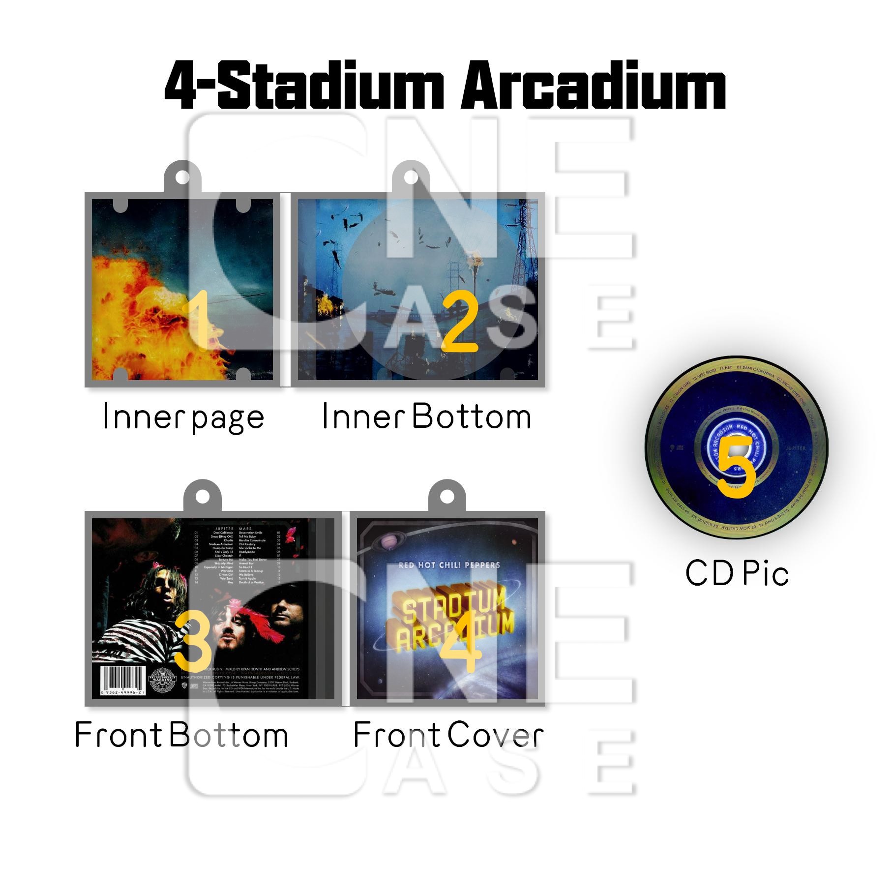 Red hot chili peppers Mini NFC Album Keychain CD Music Keychain Pendant Customized Mini Vinyl Album B&P