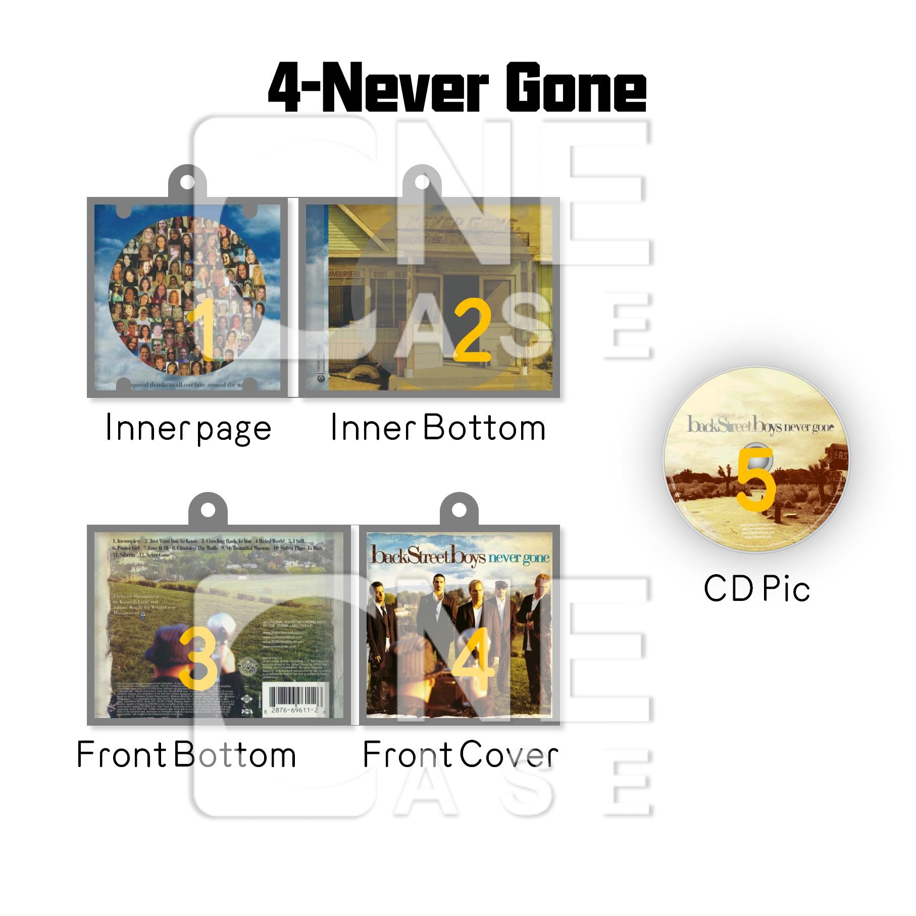 Backstreet Boys Mini Vinyl NFC Album Keychain CD Music Keychain Pendant Customized