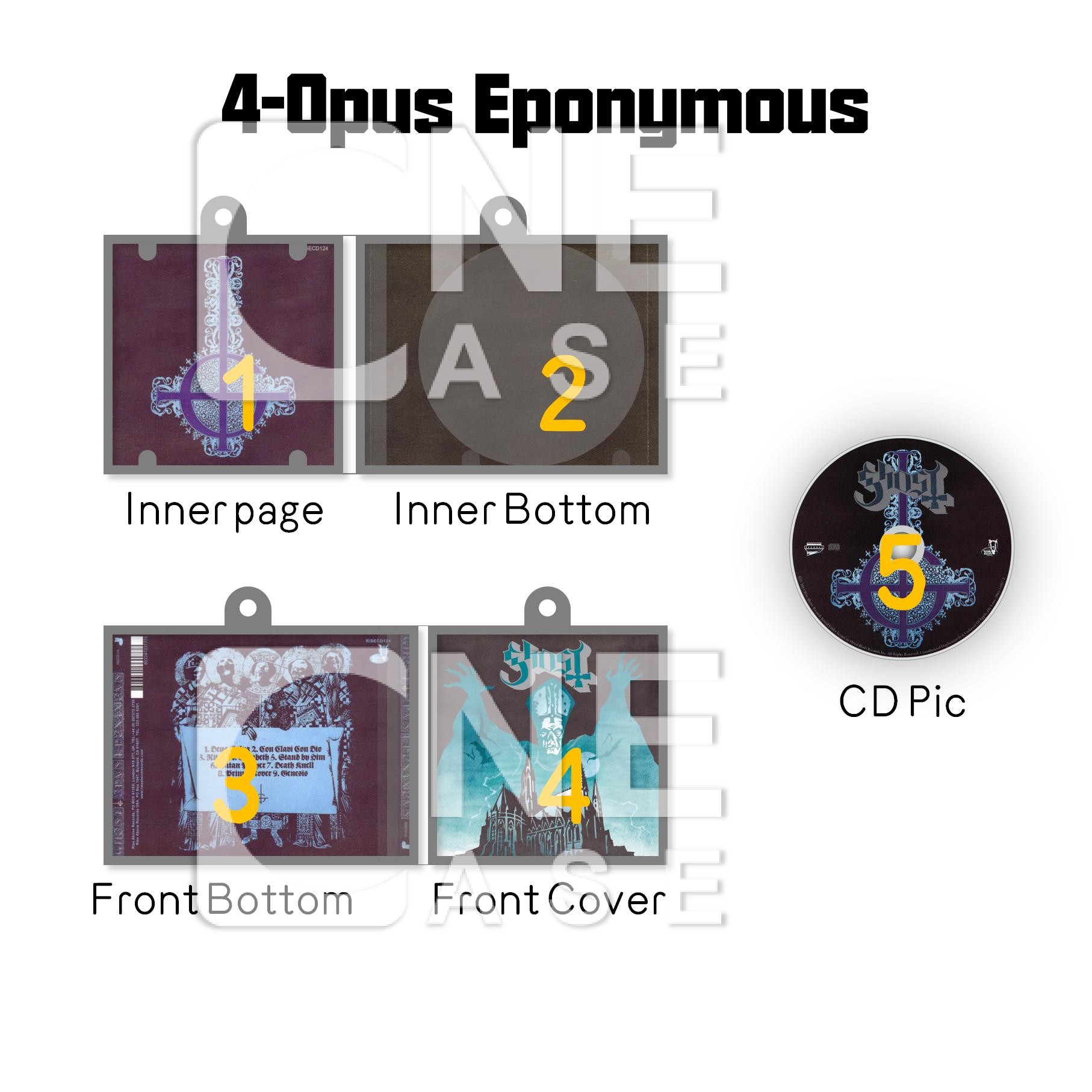 Ghost Mini NFC Album Keychain CD Music Keychain Pendant Customized 