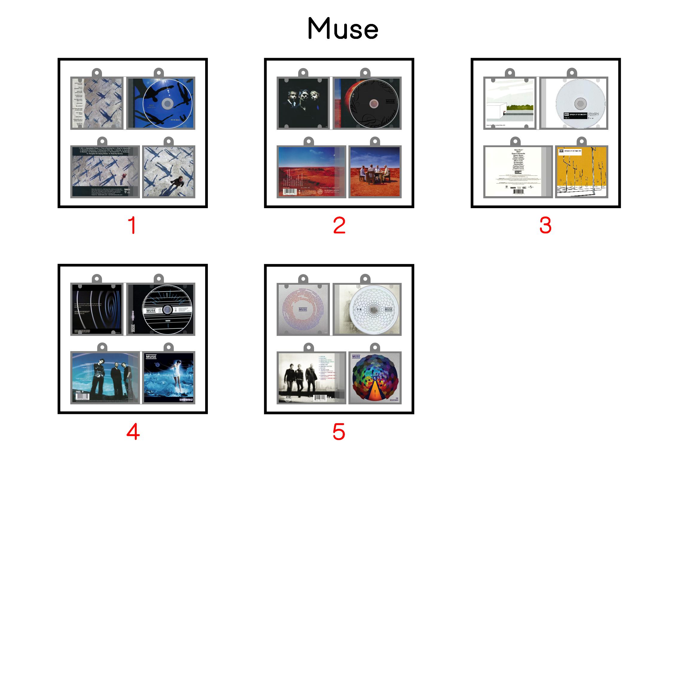 Muse Mini Vinyl NFC Album Keychain CD Music Keychain Pendant Customized