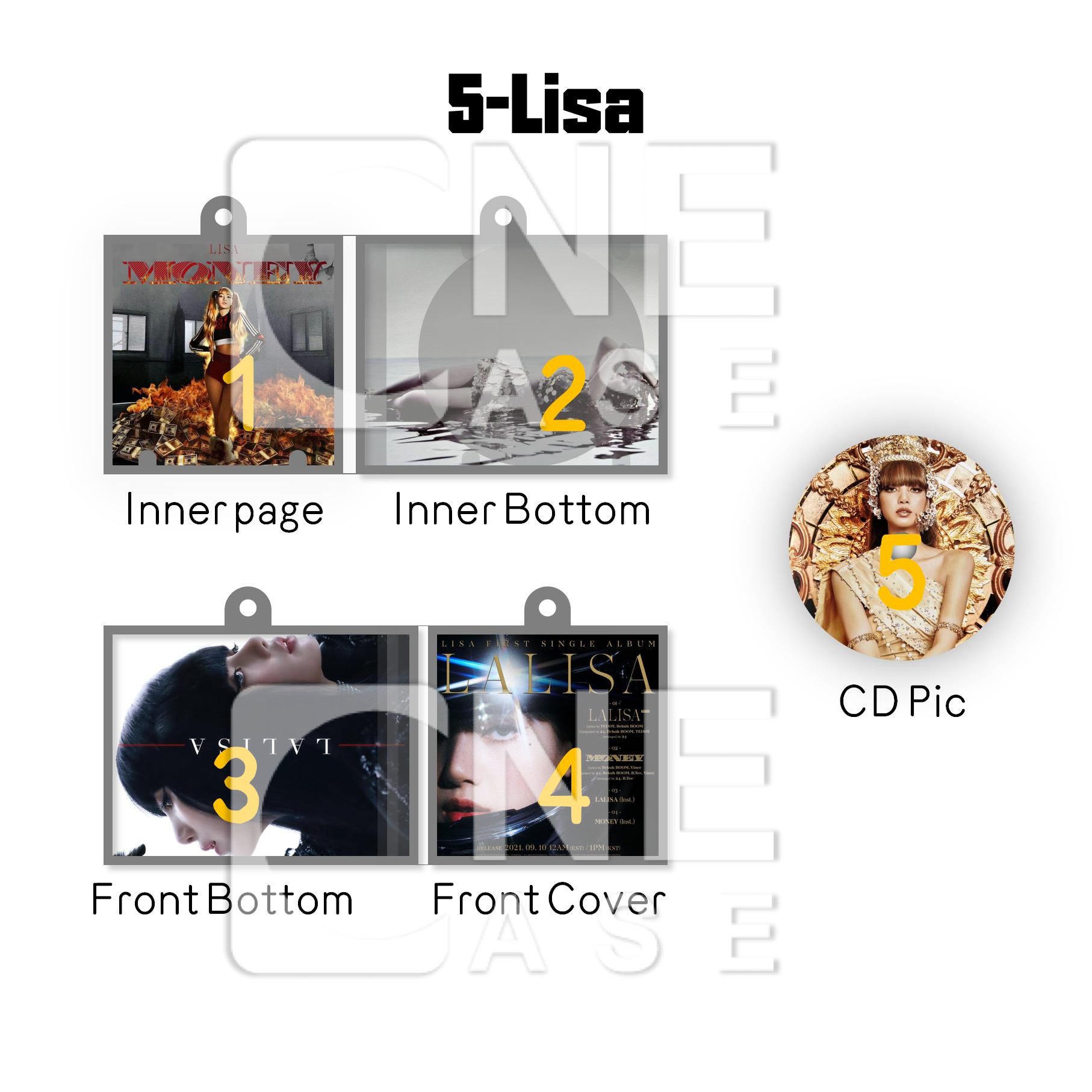  BlackPink Mini NFC Album Keychain CD Music Keychain Pendant Customized Mini Vinyl Album B&P