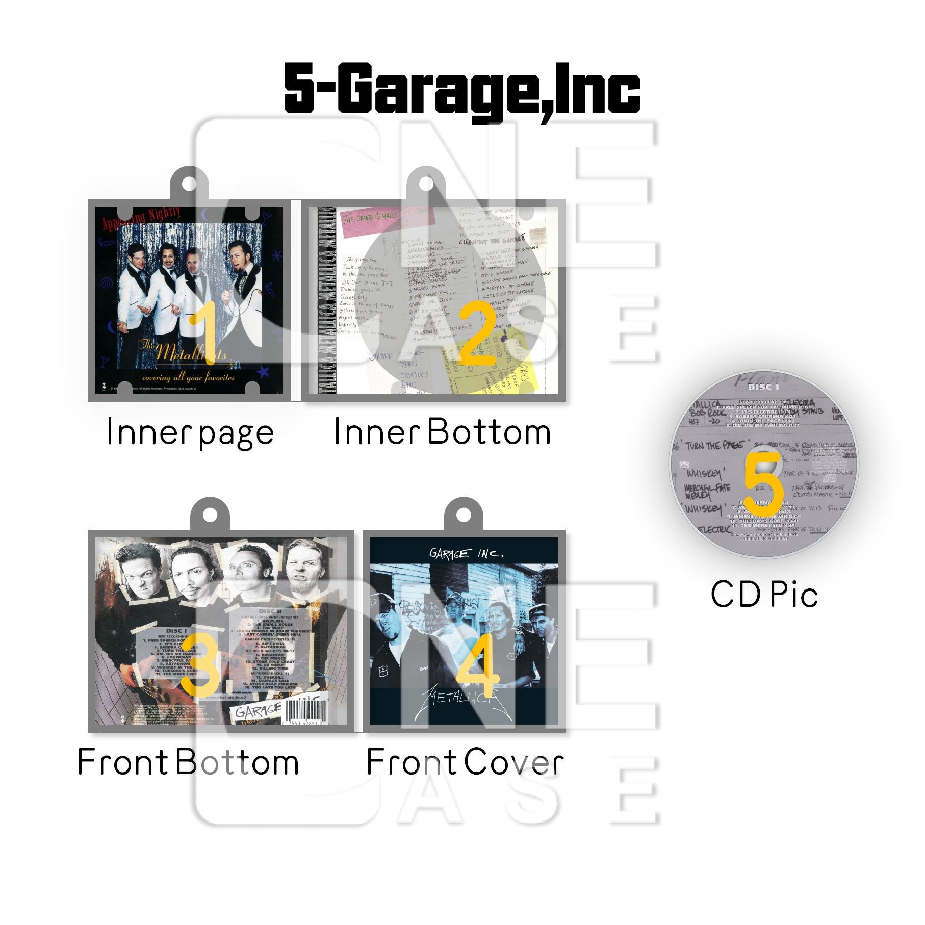 Metallica Mini NFC Album Keychain CD Music Keychain Pendant Customized Mini 