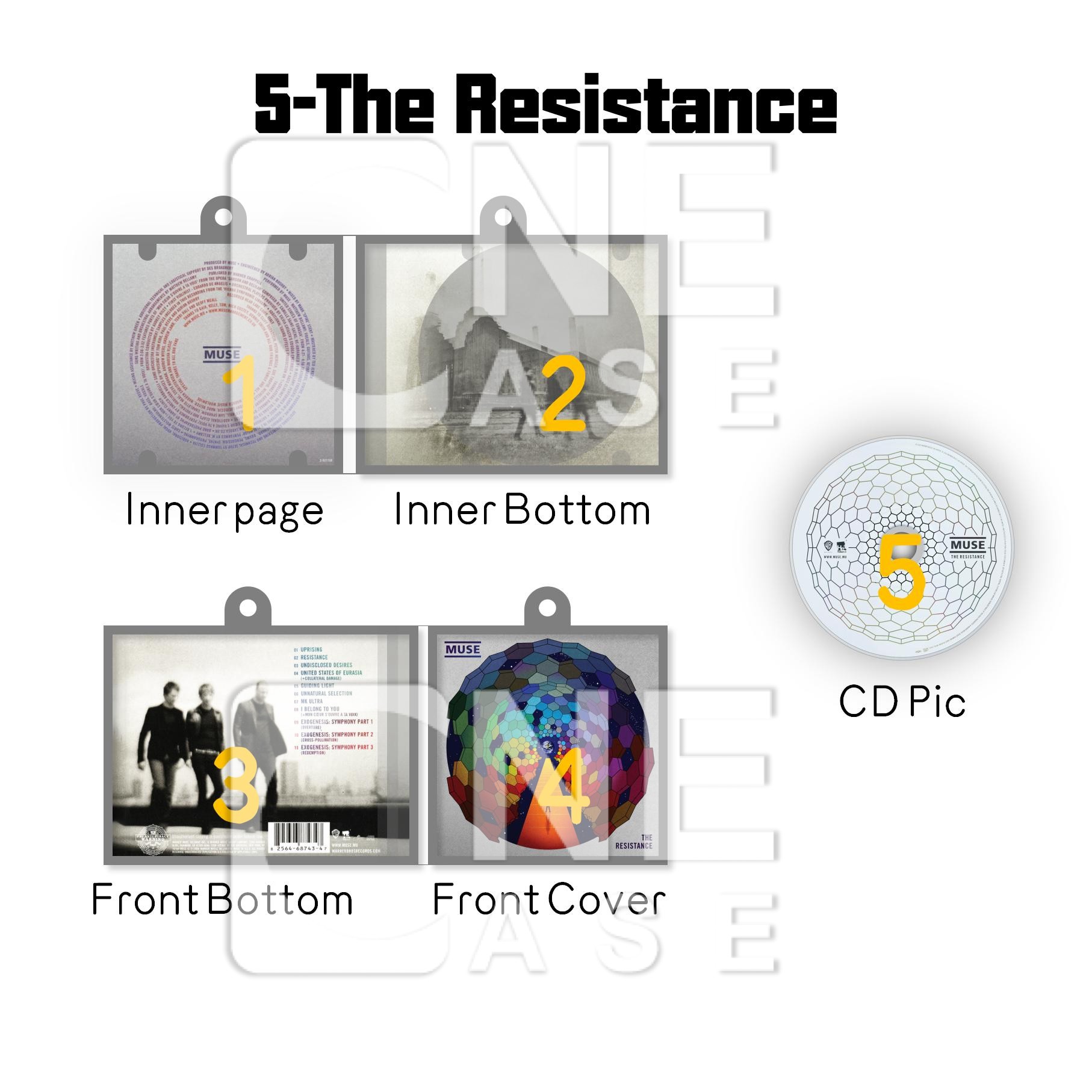 Muse Mini Vinyl NFC Album Keychain CD Music Keychain Pendant Customized