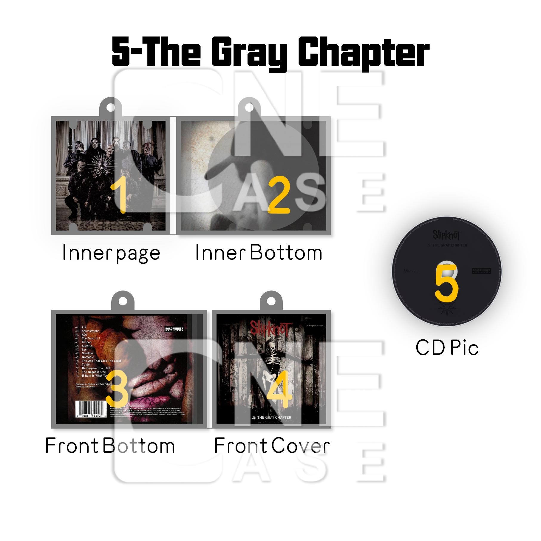 SlipKnot Mini Vinyl NFC Album Keychain CD Music Keychain Pendant Customized