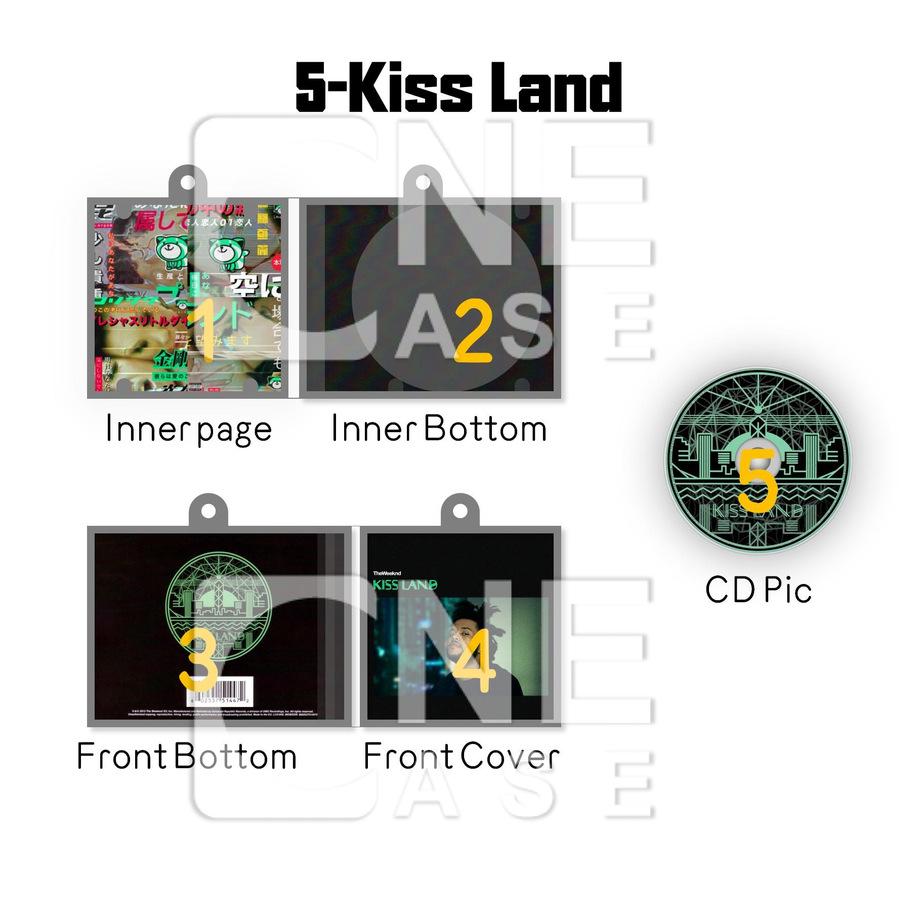 The Weeknd Mini Vinyl NFC Album Keychain CD Music Keychain Pendant Customized 