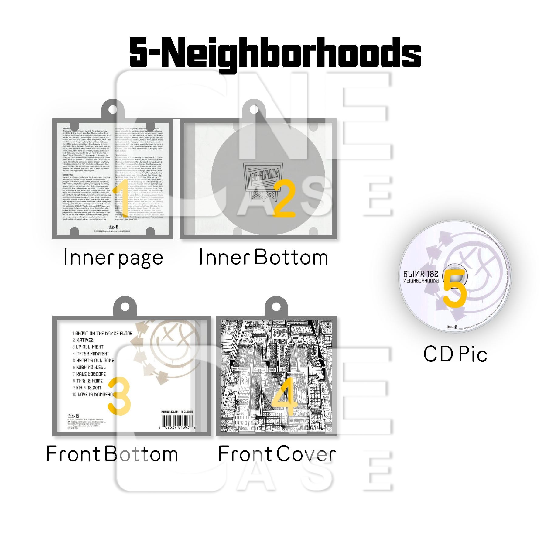 Blink 182  Mini Vinyl NFC Album Keychain CD Music Keychain Pendant Customized