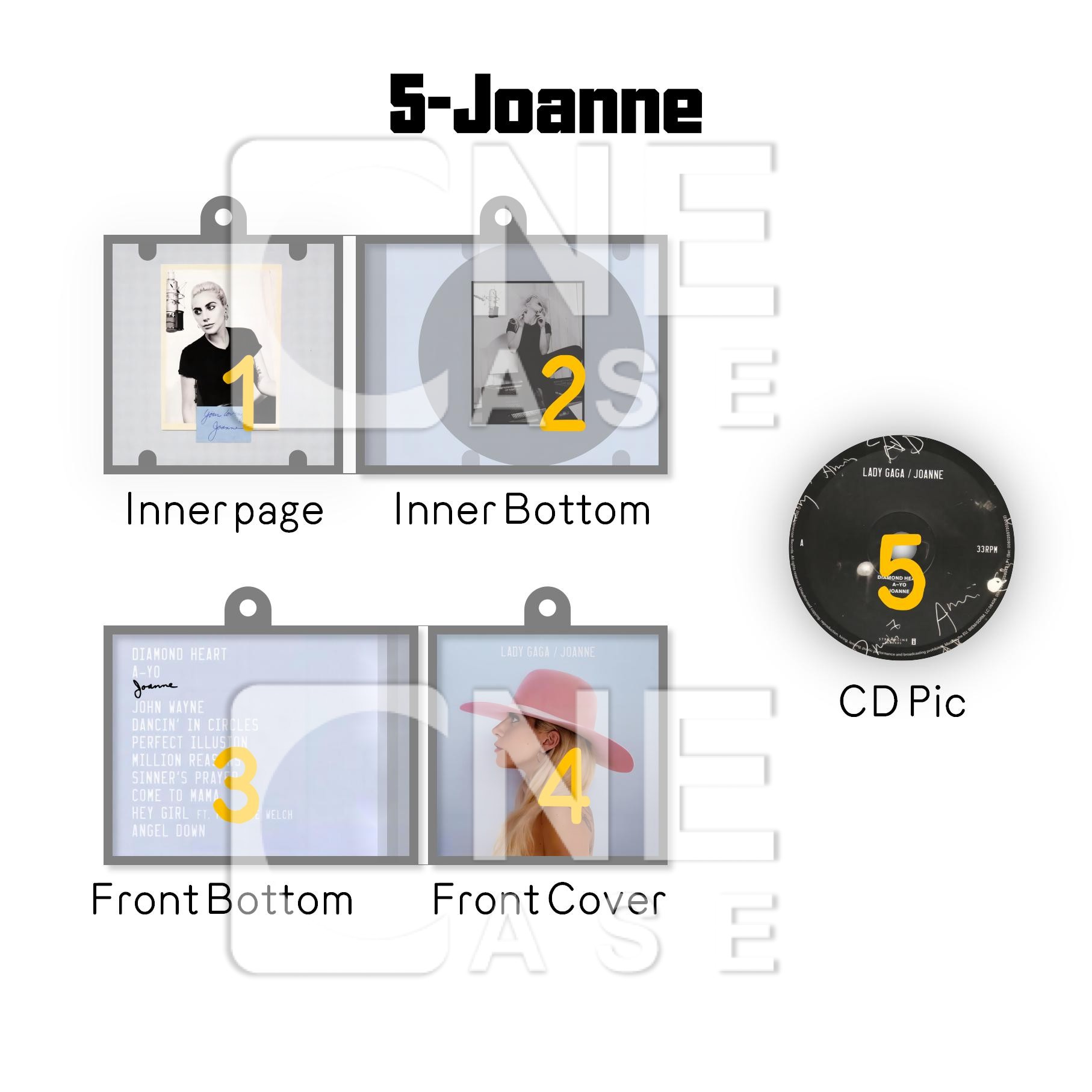 Lady Gaga Mini NFC Album Keychain CD Music Keychain Pendant Customized 