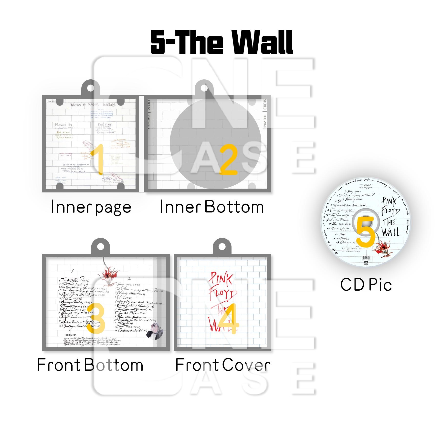 Pinkfloyd Pink  Floyd Mini Vinyl NFC Album Keychain CD Music Keychain Pendant Customized 