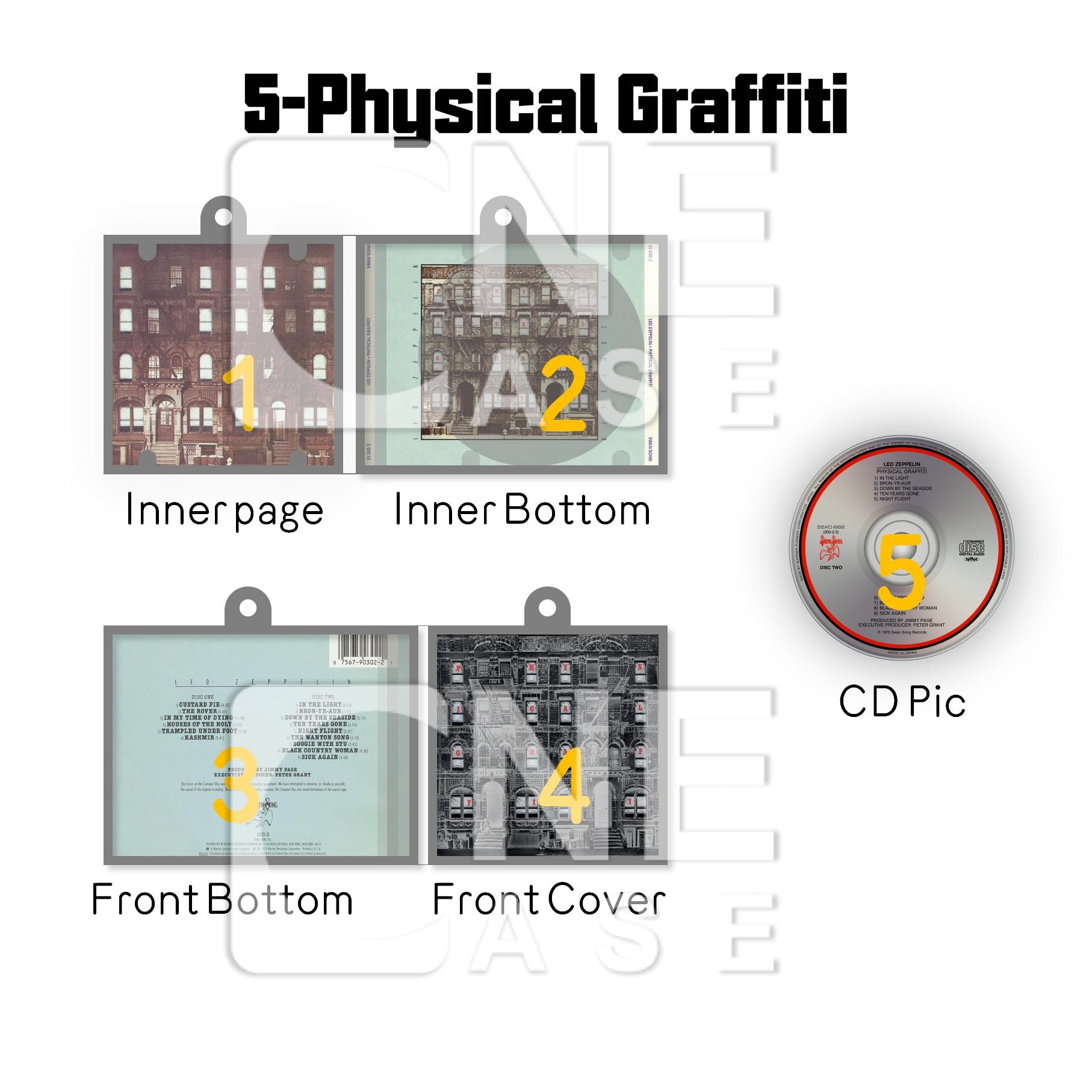 Led Zepplin Mini NFC Album Keychain CD Music Keychain Pendant Customized Mini Vinyl Album 