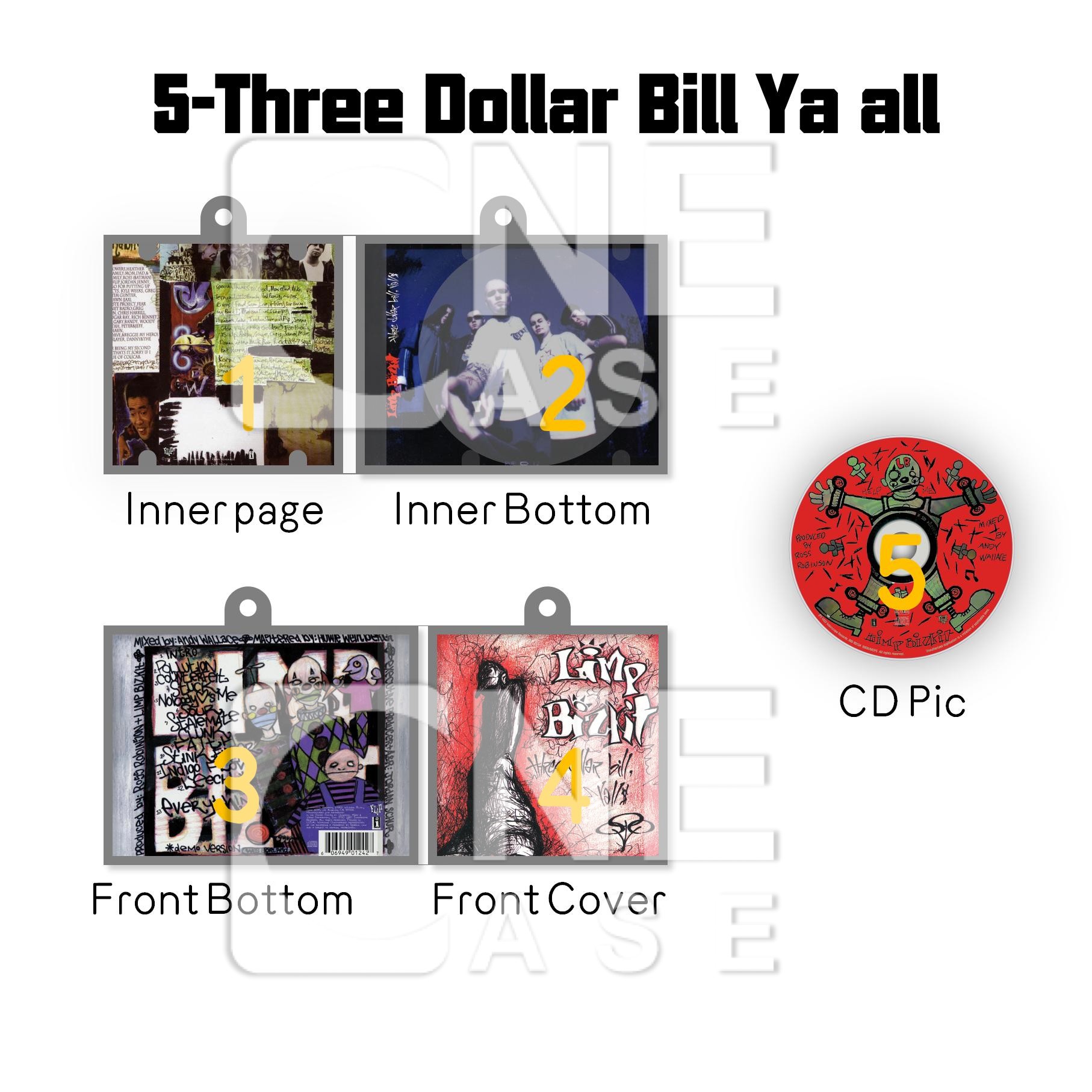 Limp Bizkit  Mini Vinyl NFC Album Keychain CD Music Keychain Pendant Customized