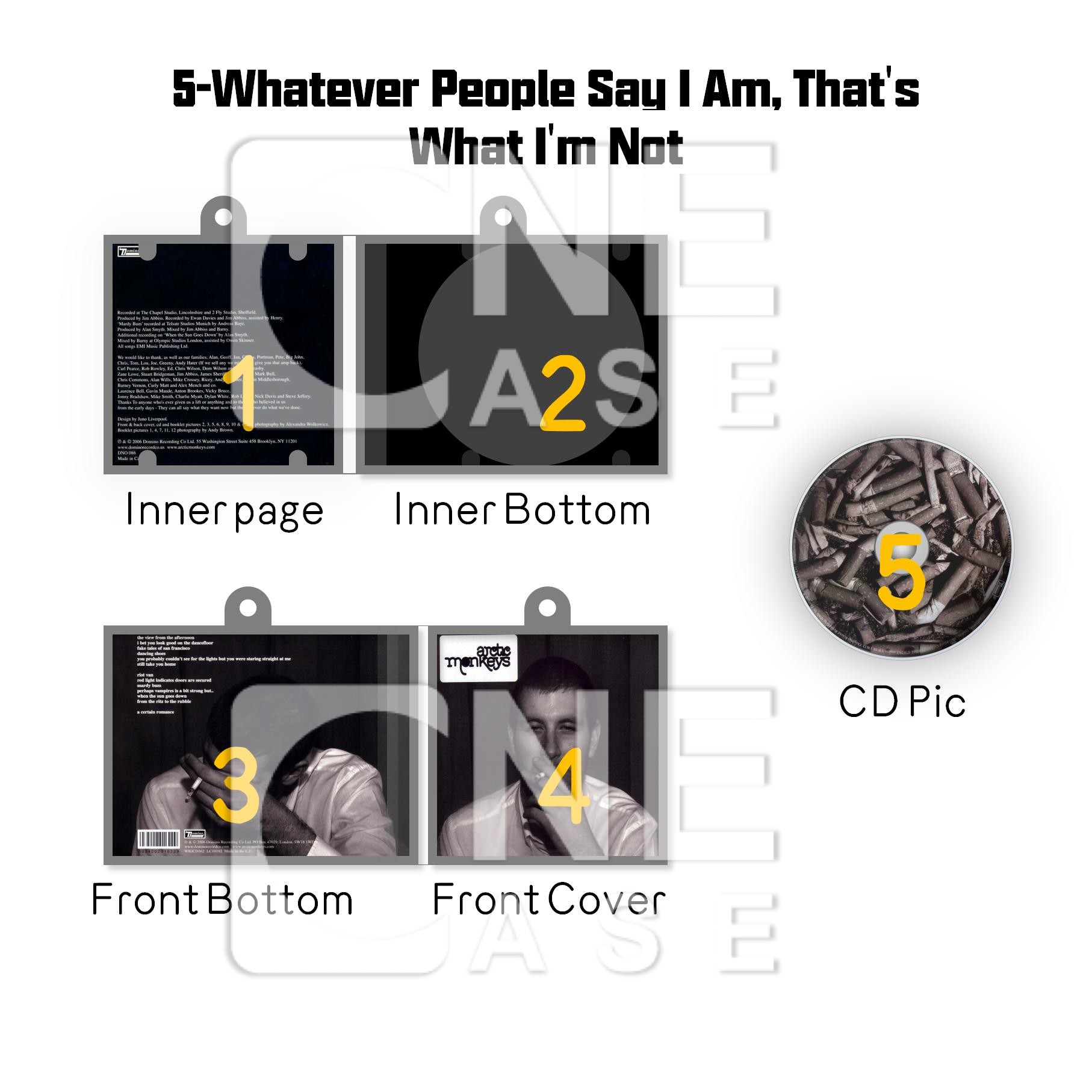 Arctic Monkey Mini NFC Album Keychain CD Music Keychain Pendant Customized Mini Vinyl Album 