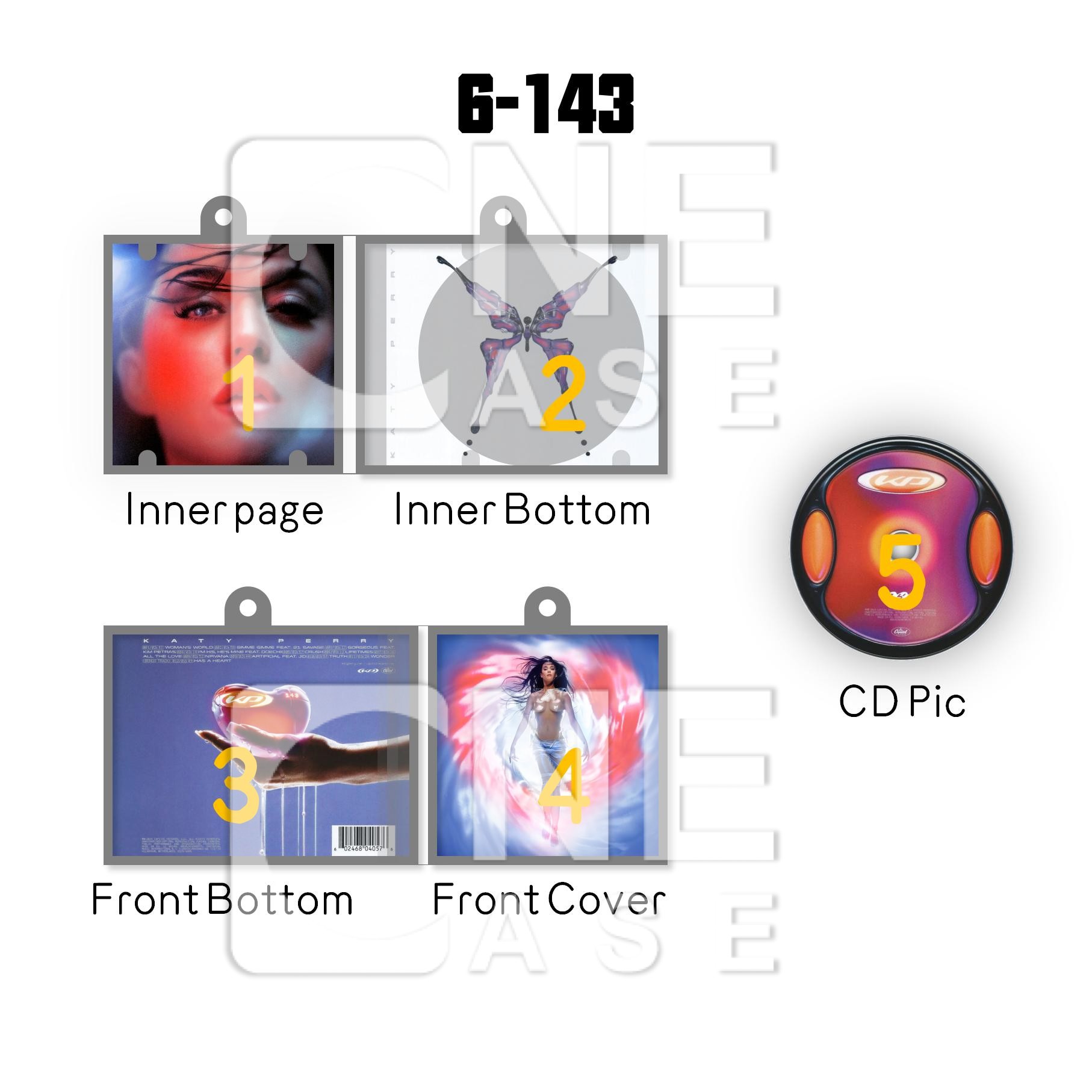 Katy Perry  Mini Vinyl NFC Album Keychain CD Music Keychain Pendant Customized