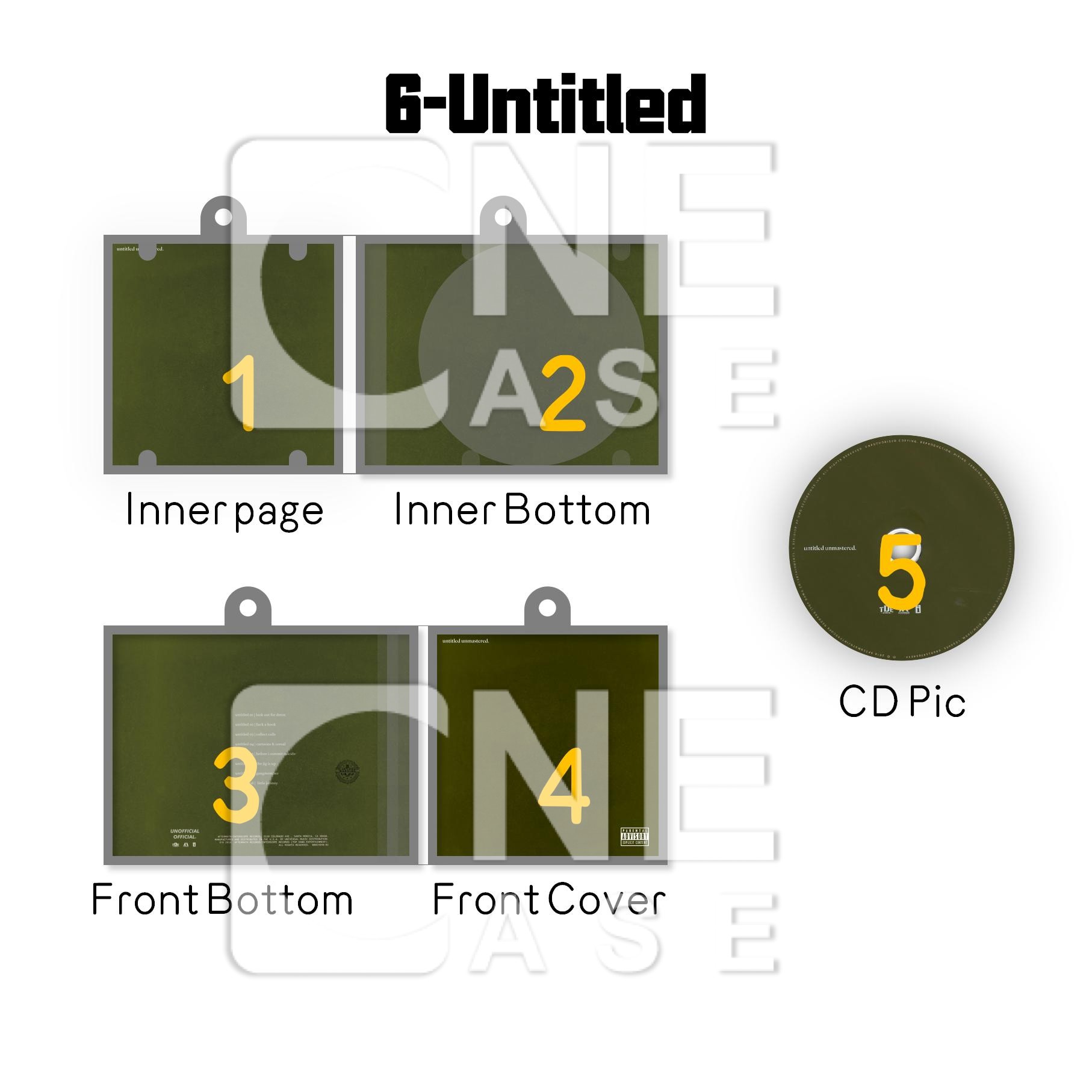 Kendrick Lamar Mini NFC Album Keychain CD Music Keychain Pendant Customized Mini Vinyl 