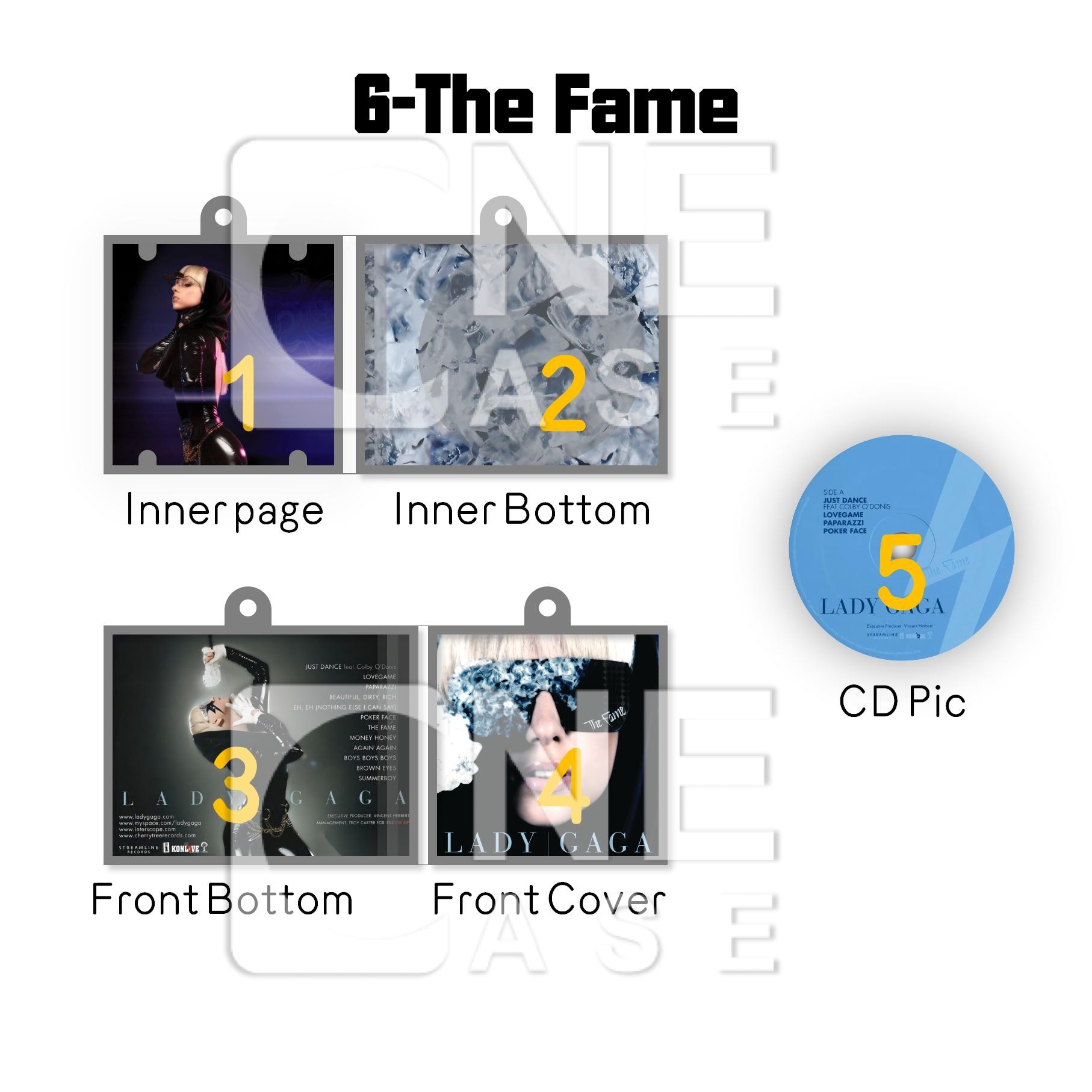 Lady Gaga Mini NFC Album Keychain CD Music Keychain Pendant Customized 