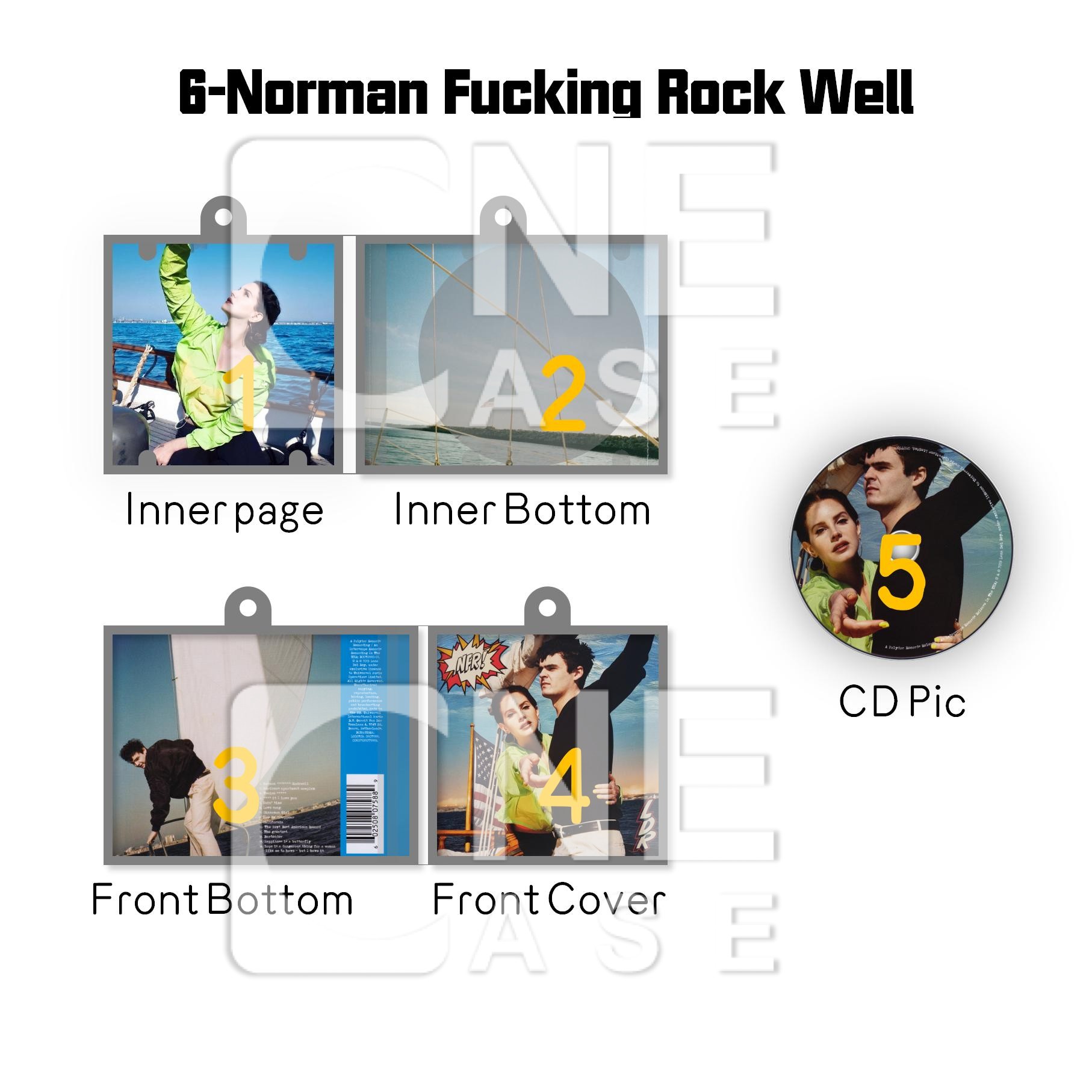 Lana Del Rey  Mini vinyl NFC Album Keychain CD Music Keychain Pendant Customized 