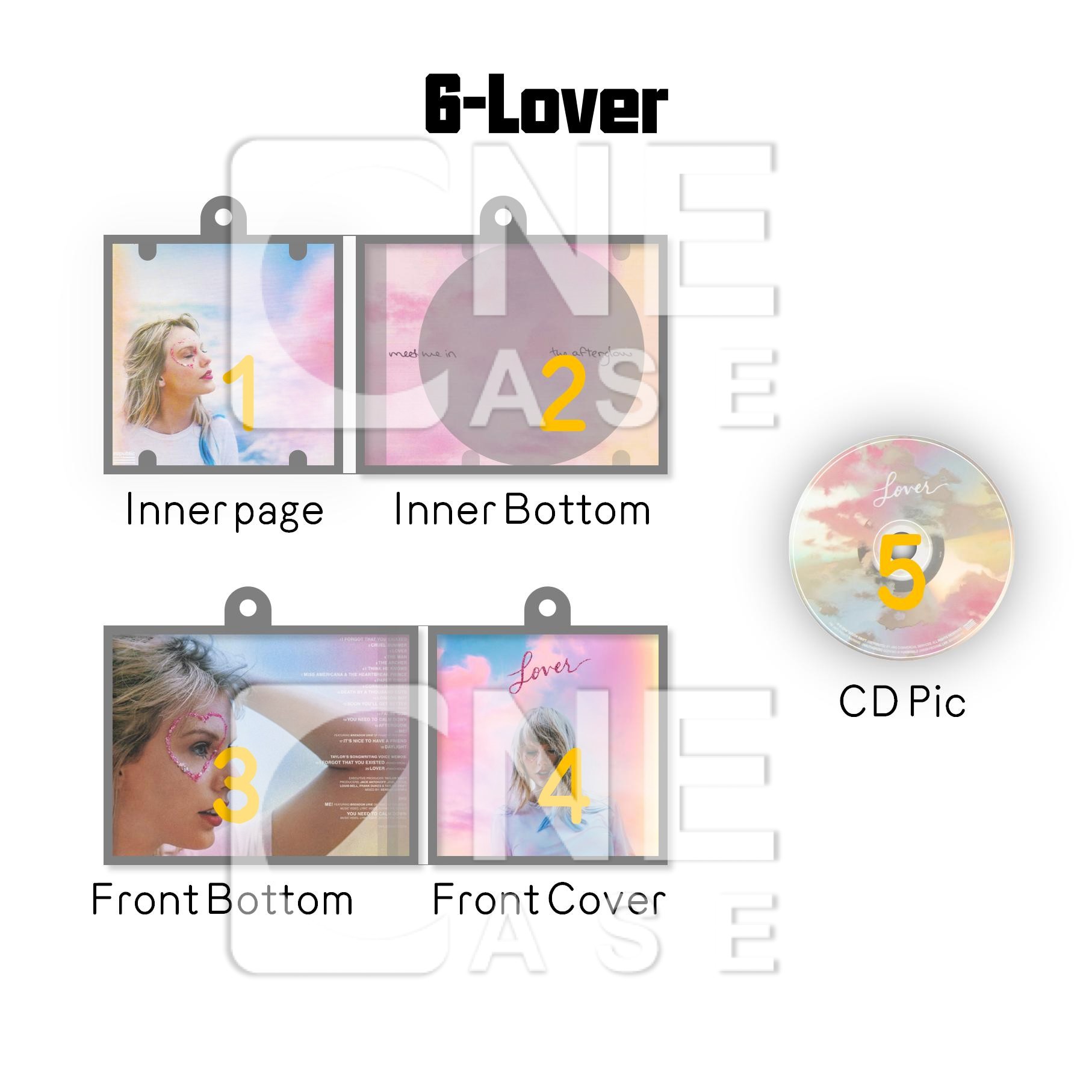 Taylor Swift Mini vinyl NFC Album Keychain Customized TS