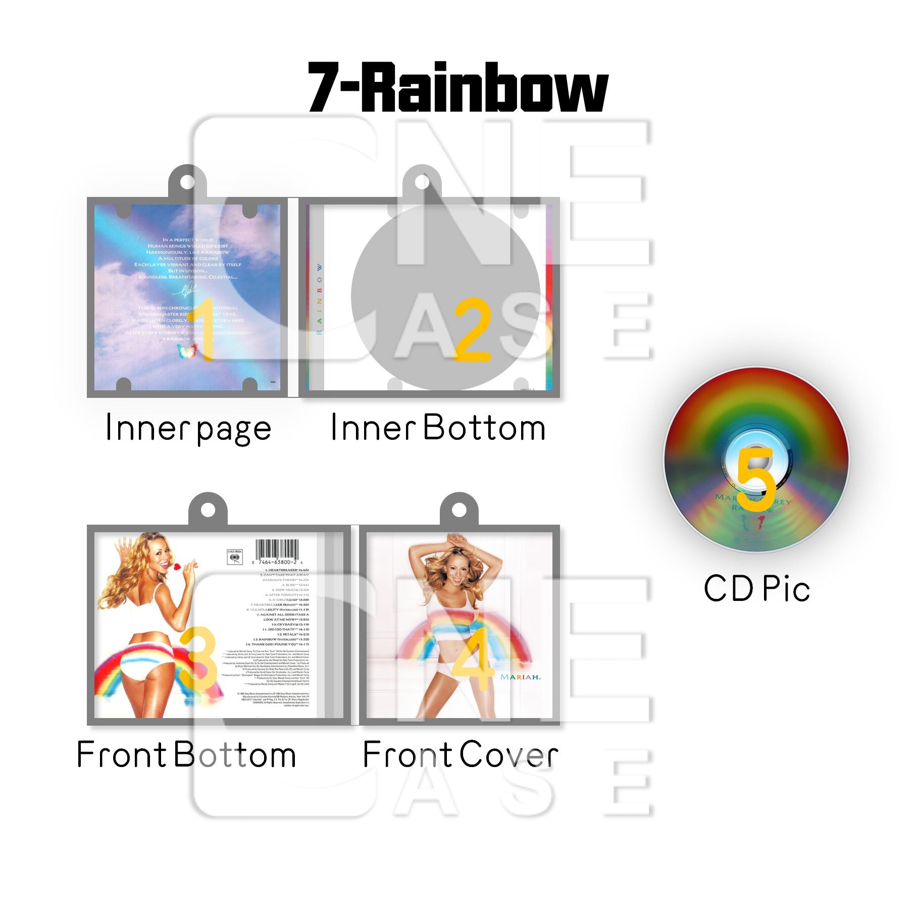 Mariah Carey  Mini Vinyl NFC Album Keychain CD Music Keychain Pendant Customized