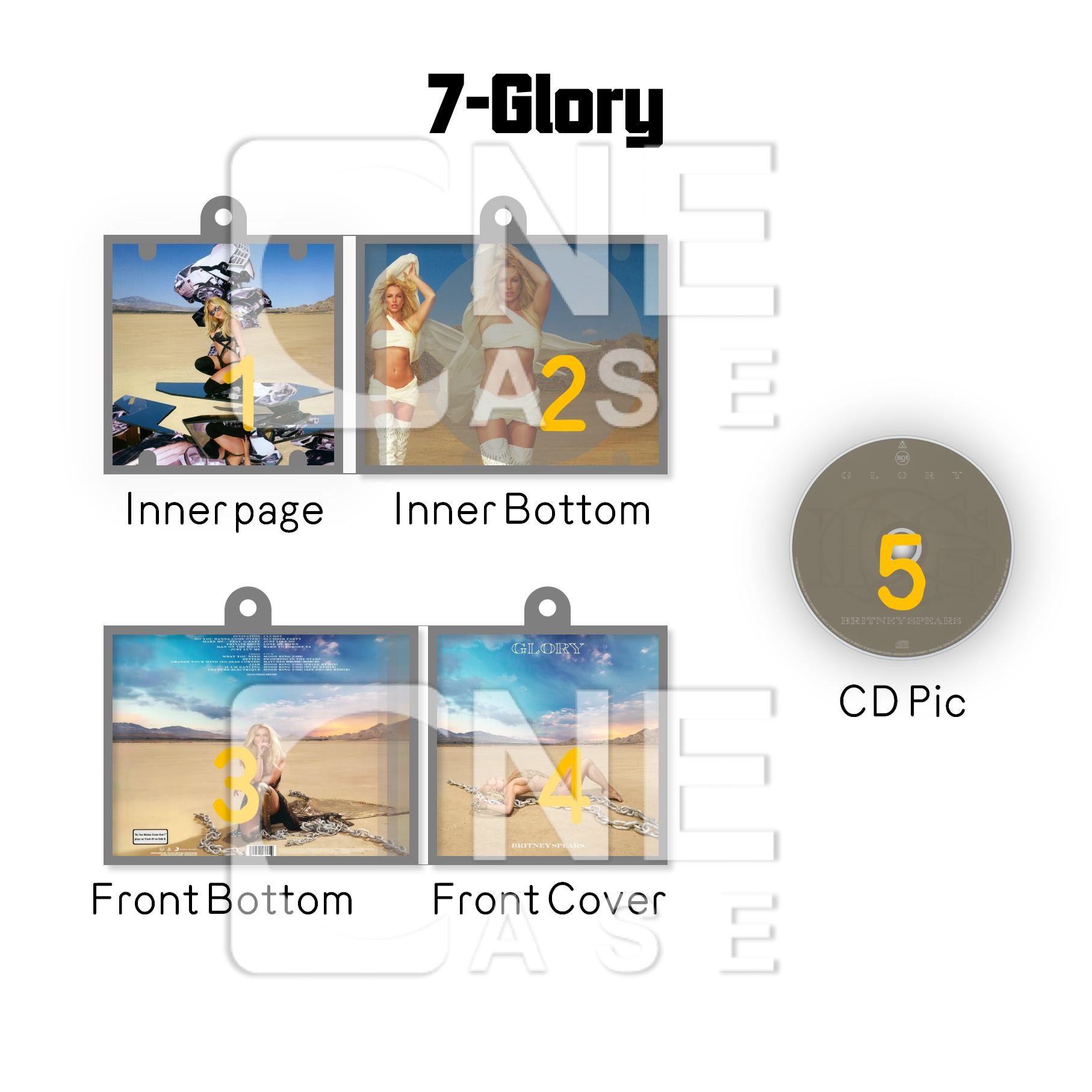 Britney Spears Mini Vinyl NFC Album Keychain CD Music Black Out Keychain Pendant Customized 