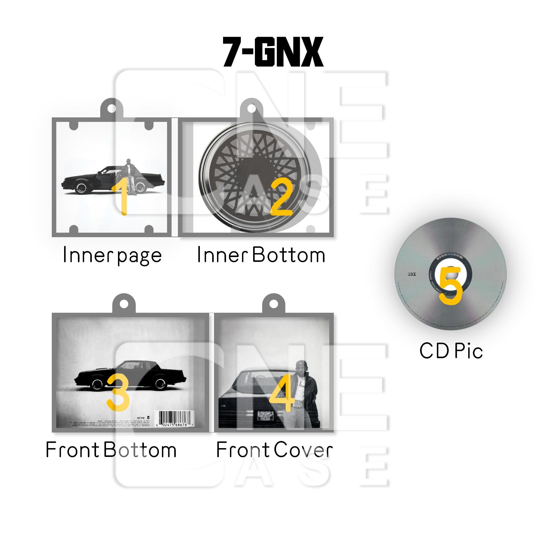 Kendrick Lamar Mini NFC Album Keychain CD Music Keychain Pendant Customized Mini Vinyl 