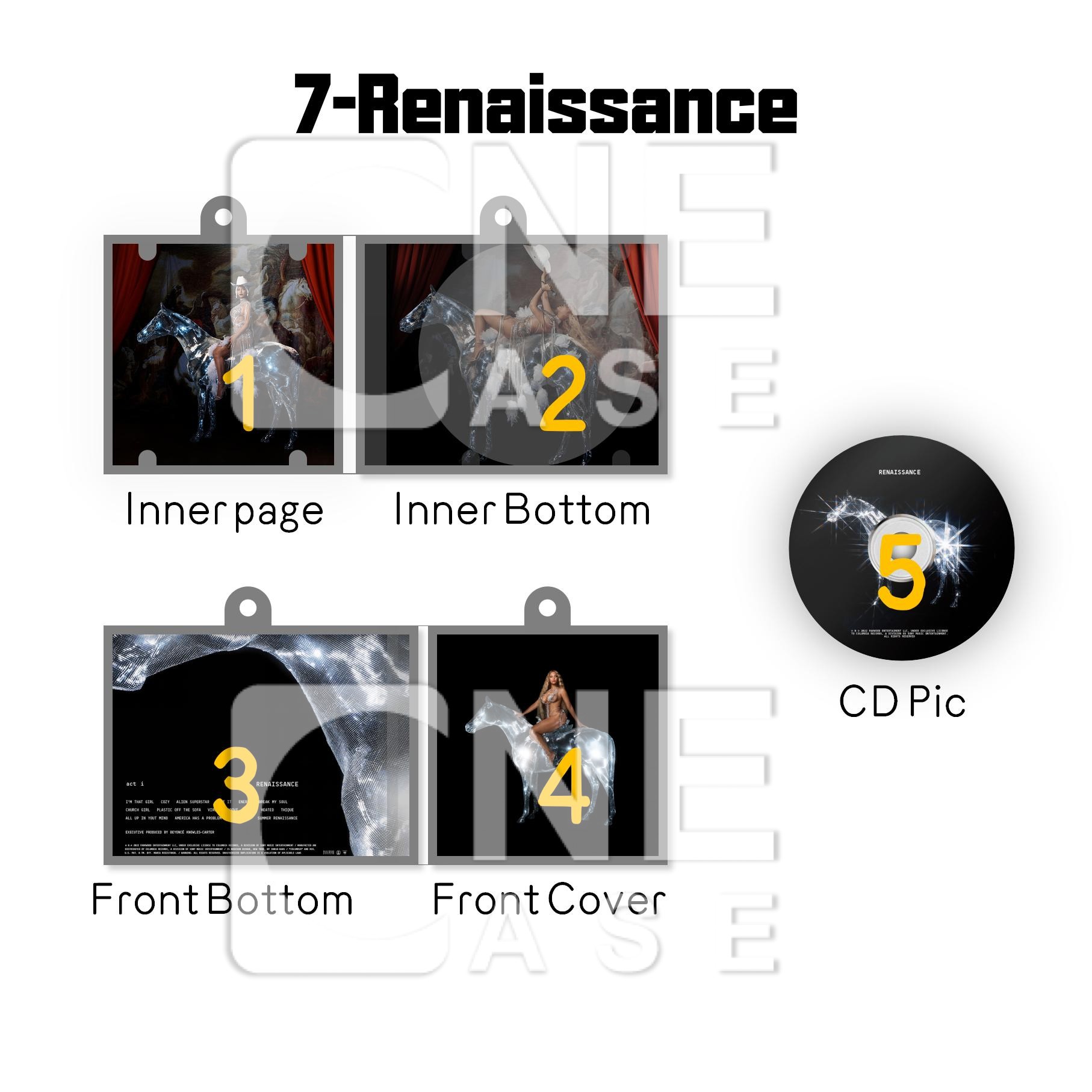 Beyoncé Mini Vinyl NFC Album Keychain CD Music Beyonce Keychain Pendant Customized 