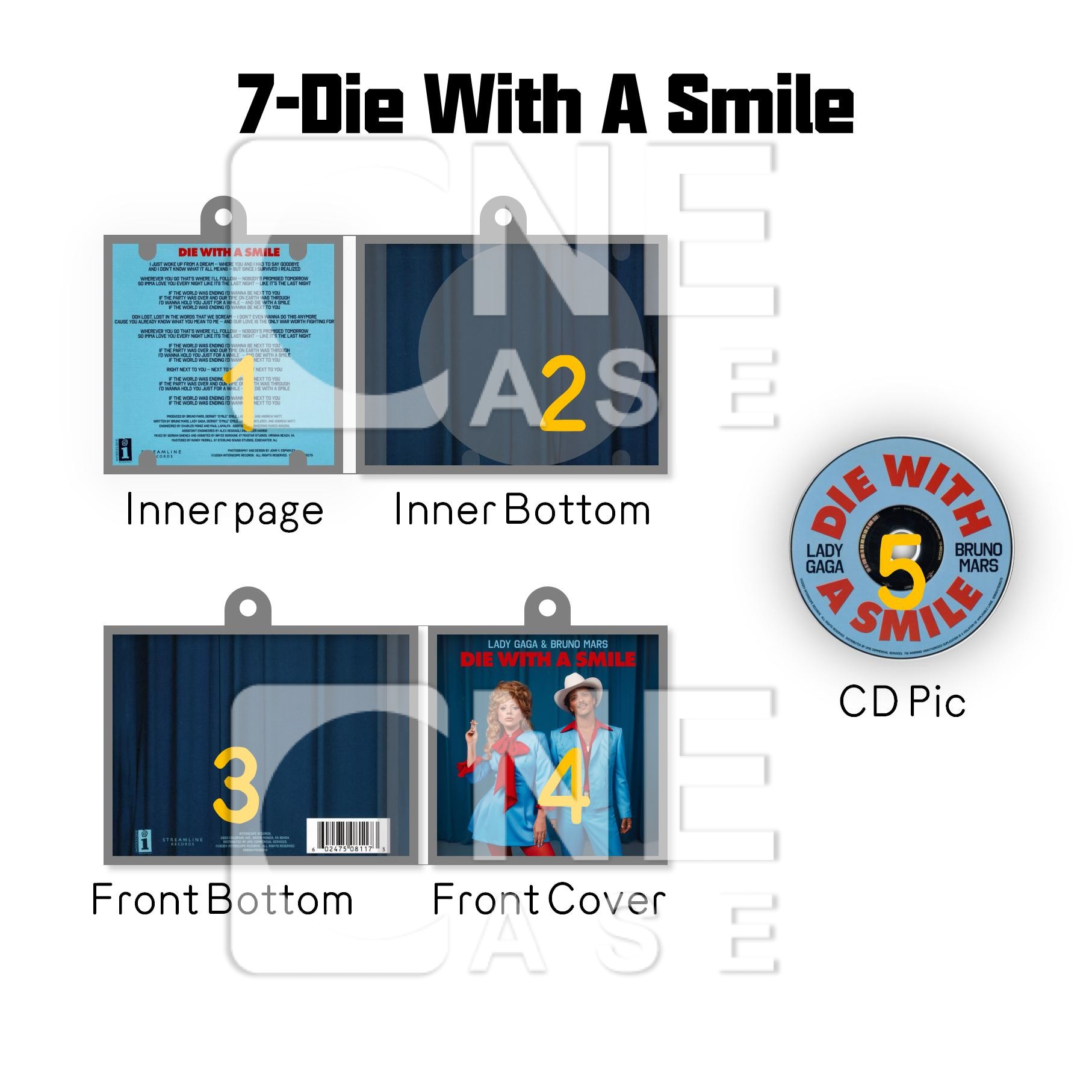 Lady Gaga Mini NFC Album Keychain CD Music Keychain Pendant Customized 