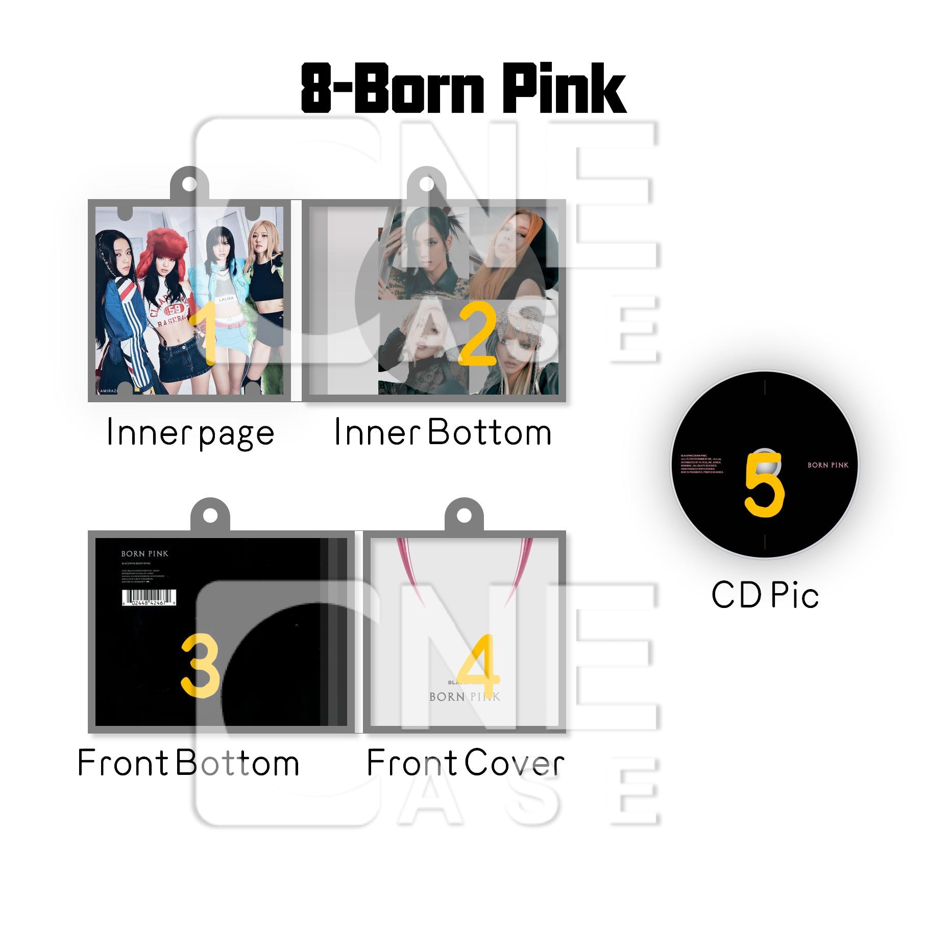  BlackPink Mini NFC Album Keychain CD Music Keychain Pendant Customized Mini Vinyl Album B&P