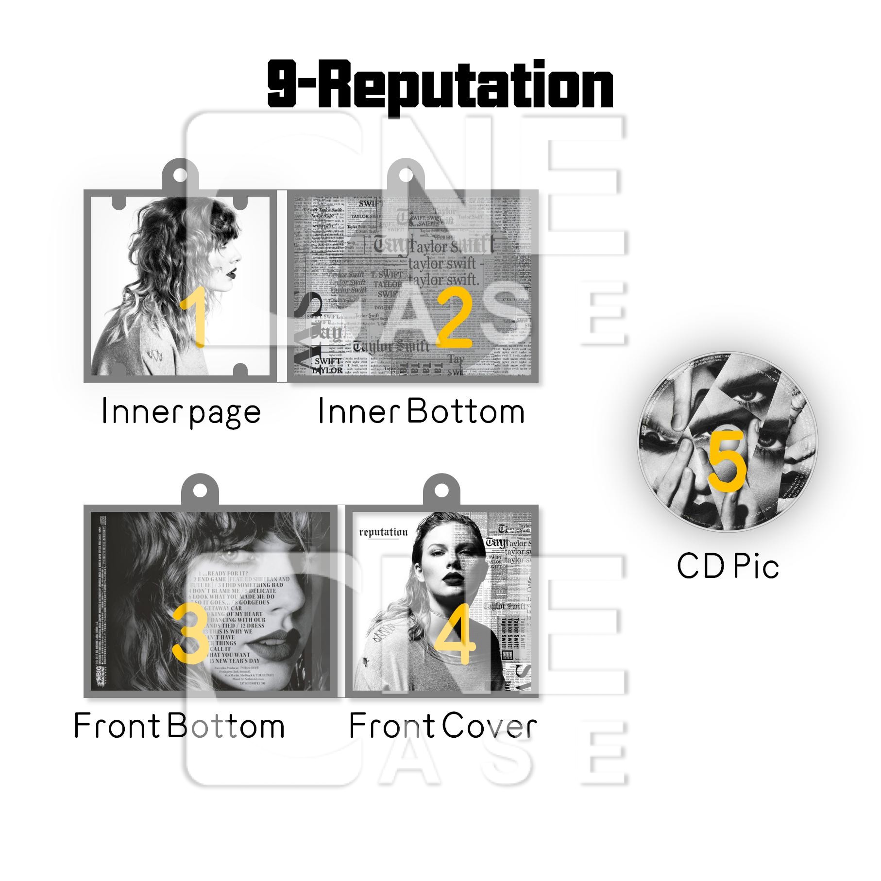 Taylor Swift Mini vinyl NFC Album Keychain Customized TS