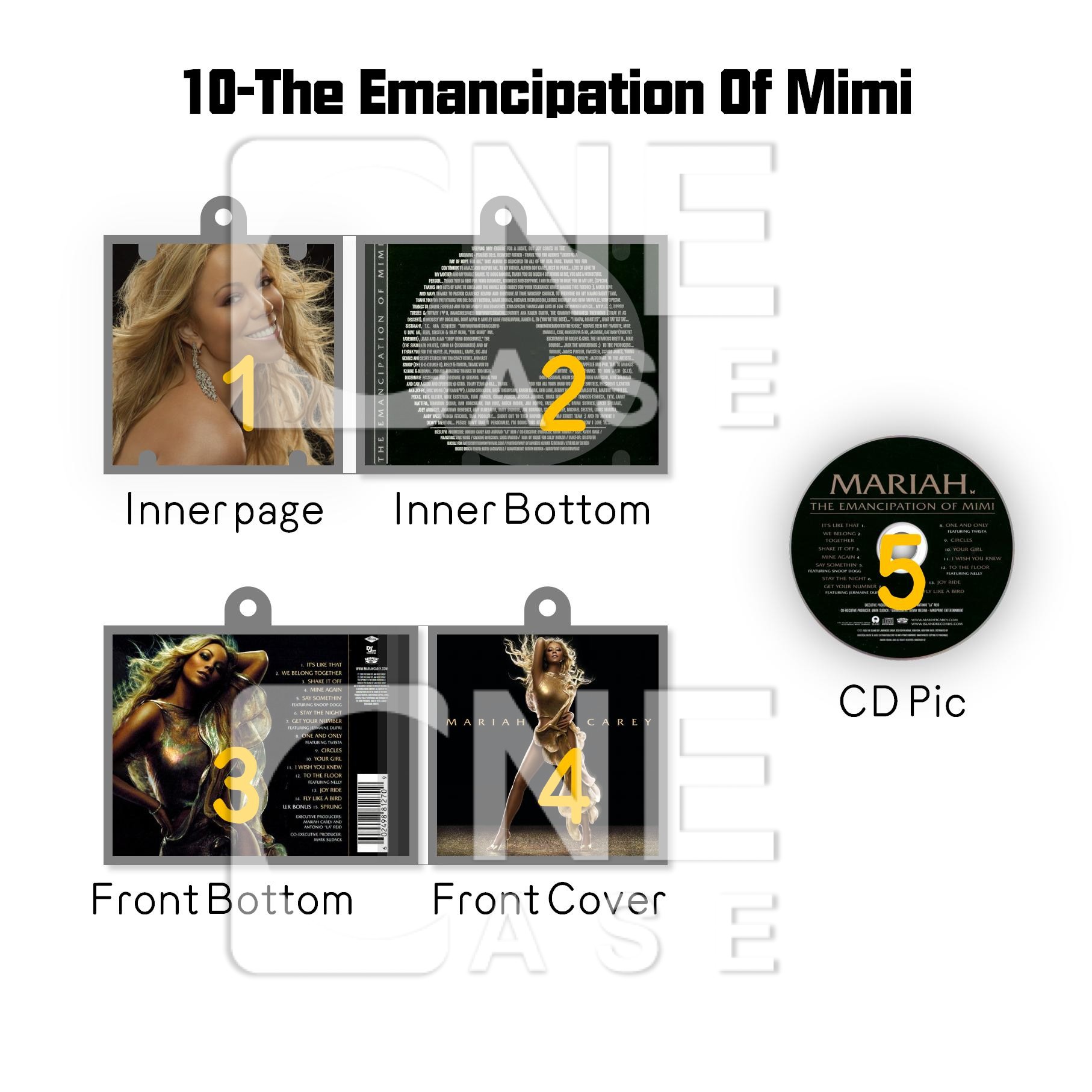 Mariah Carey  Mini Vinyl NFC Album Keychain CD Music Keychain Pendant Customized