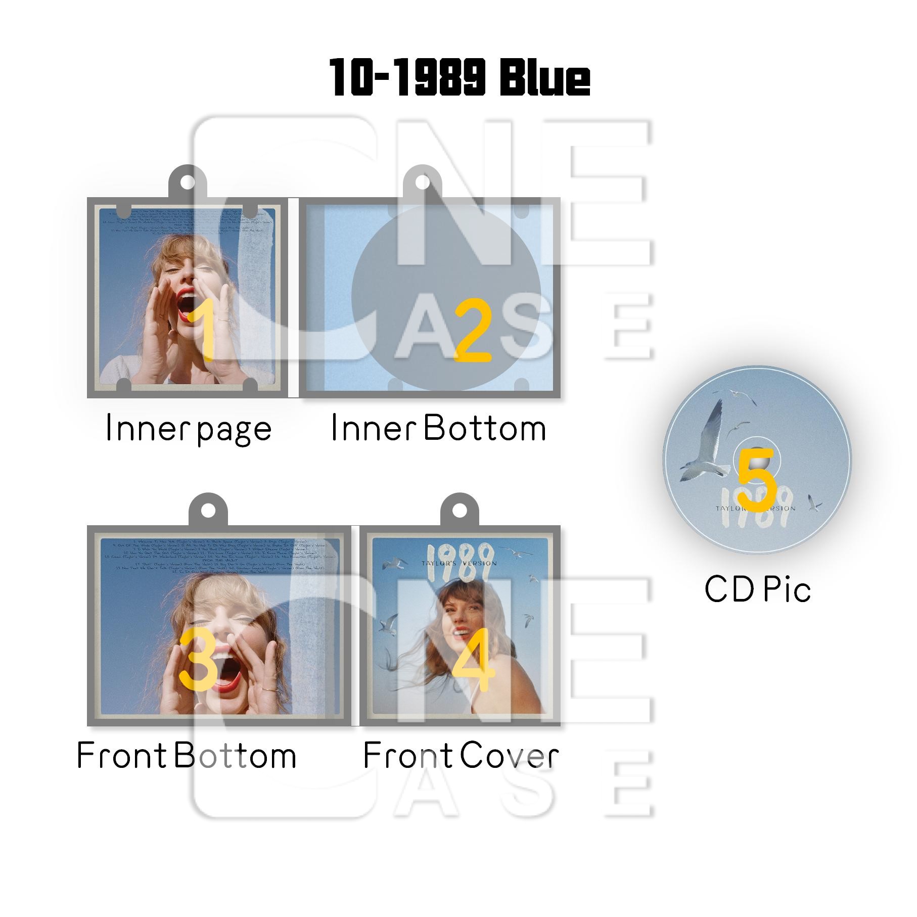 Taylor Swift Mini vinyl NFC Album Keychain Customized TS