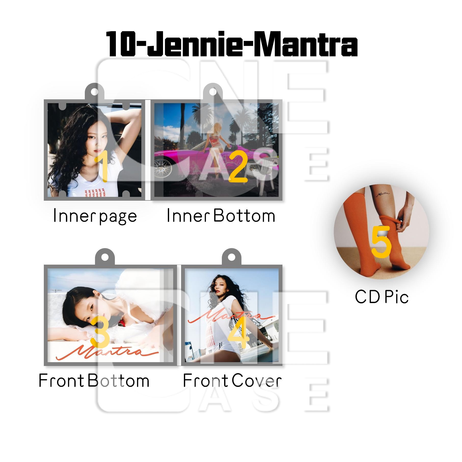  BlackPink Mini NFC Album Keychain CD Music Keychain Pendant Customized Mini Vinyl Album B&P